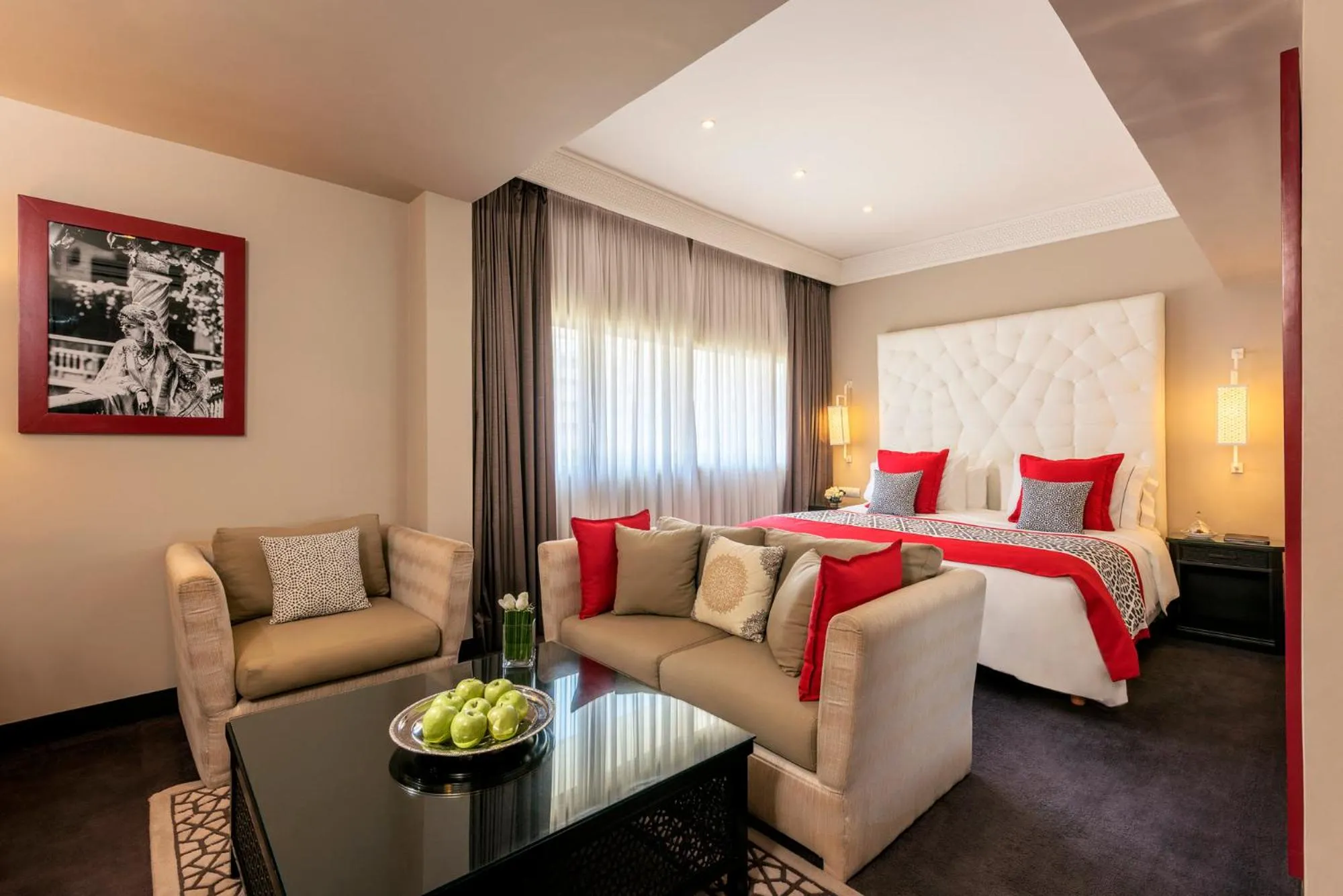 Bed in La Tour Hassan Palace