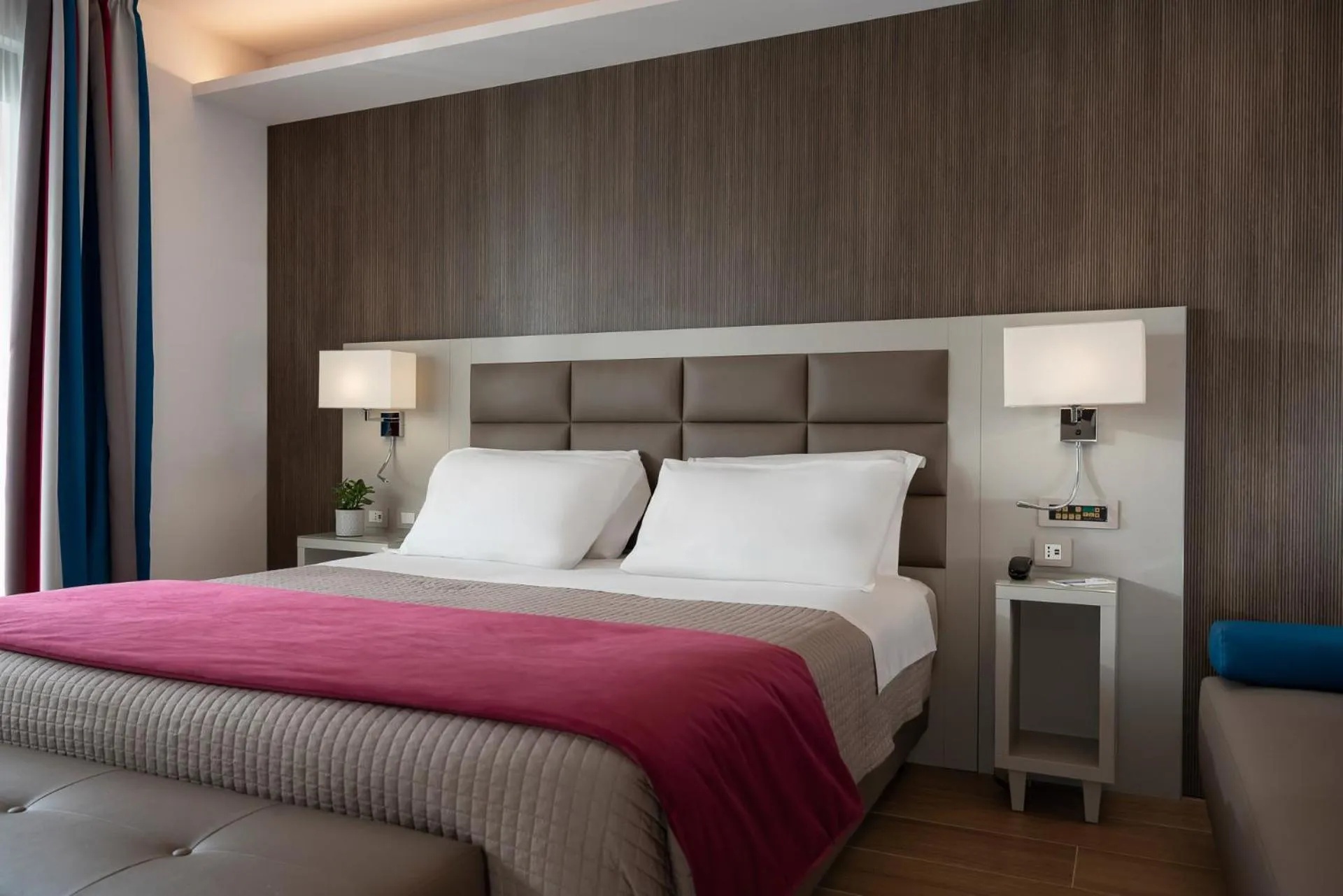 Bed in Grand Hotel San Marino