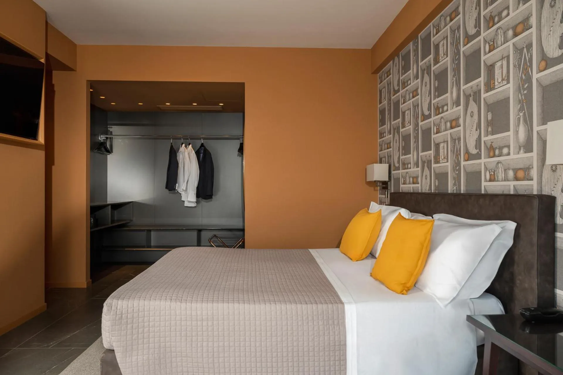 Bed in Grand Hotel San Marino