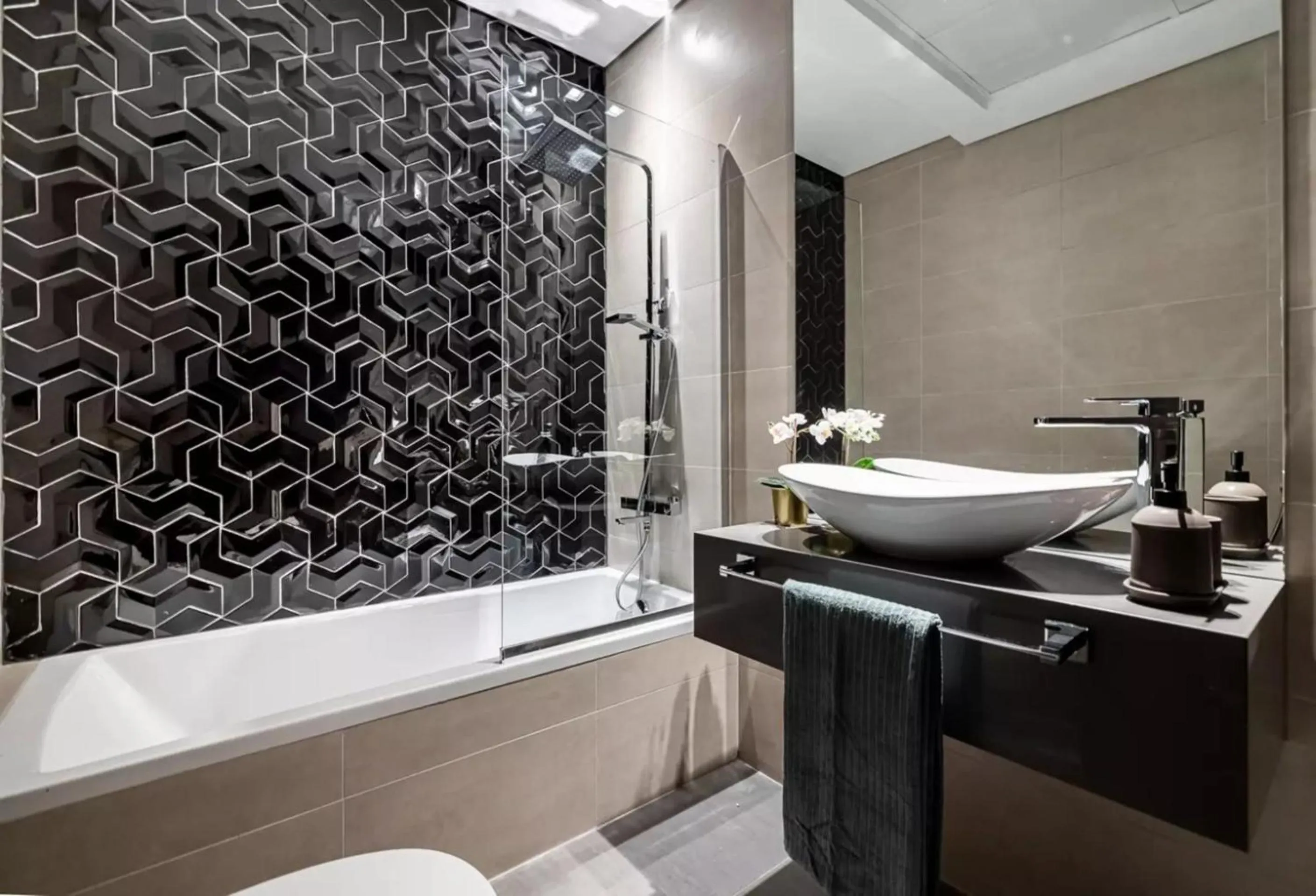 Bath, Bathroom in Home AG TOWER - 1011A & 1111A, Business Bay