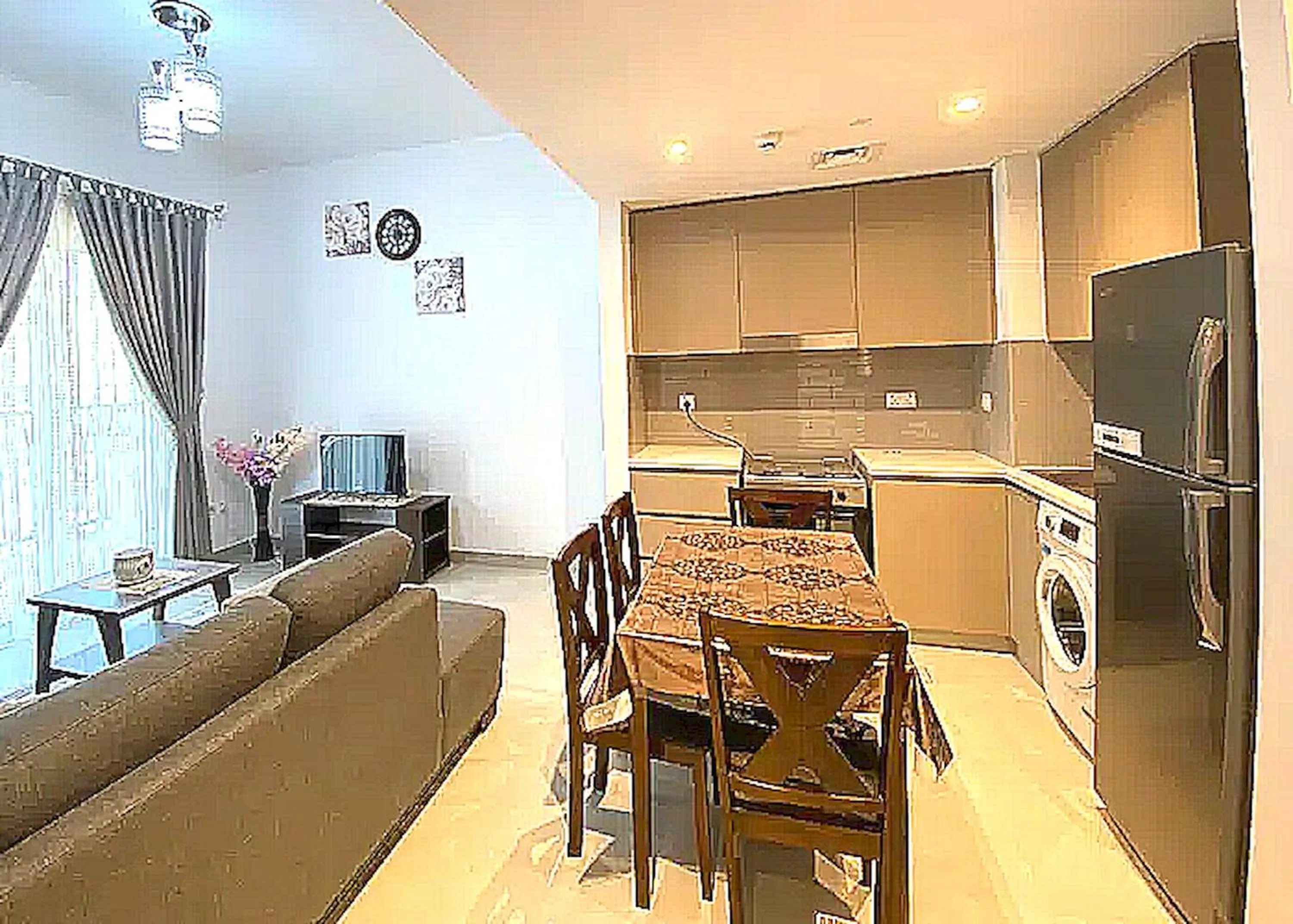 Kitchen or kitchenette, Kitchen/Kitchenette in Super OYO 928 Home 436 Binghatti Mirage - 1Br, Jvc