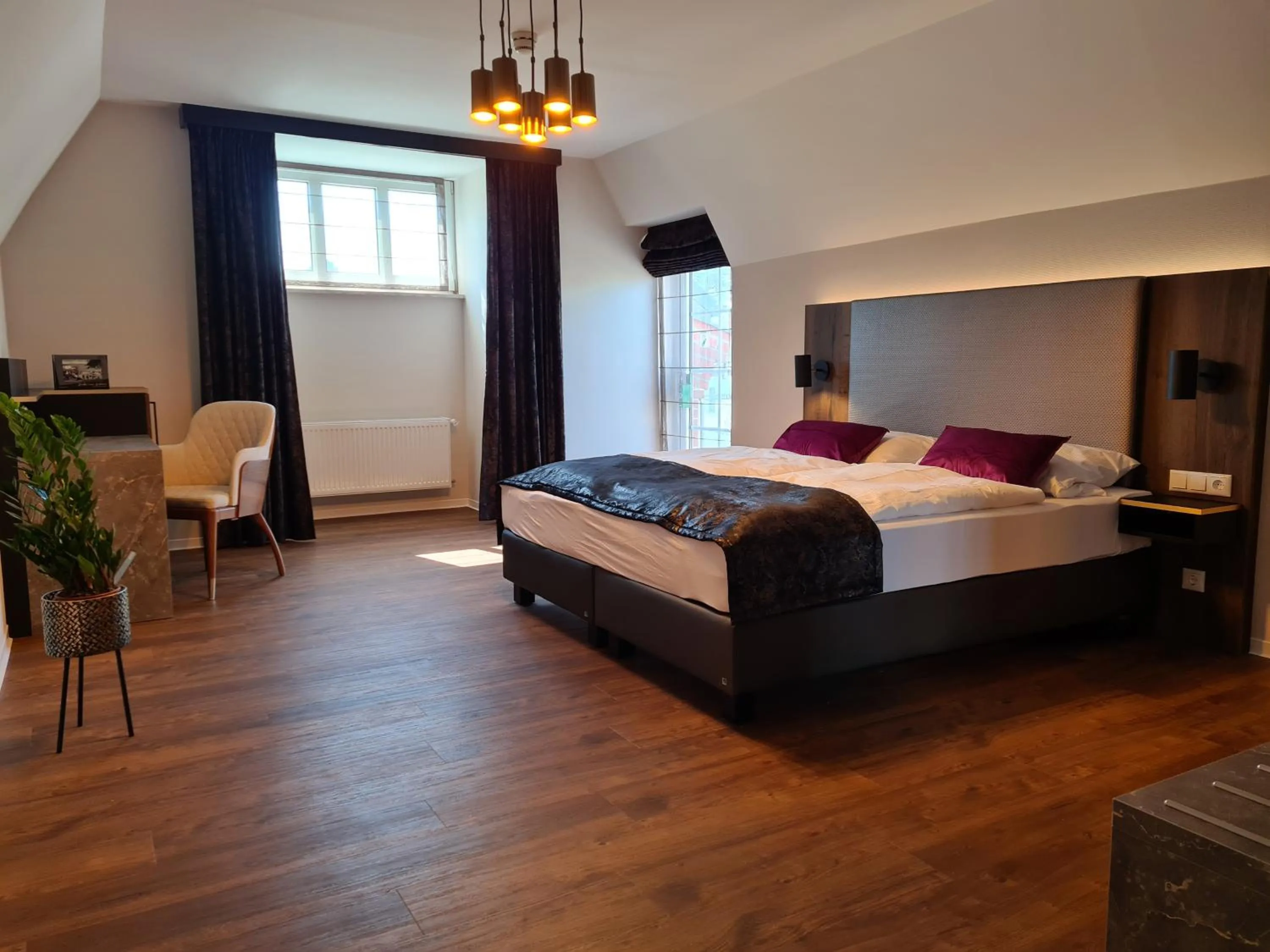 Bedroom, Bed in Residence Black Eagle Lubmin Strand