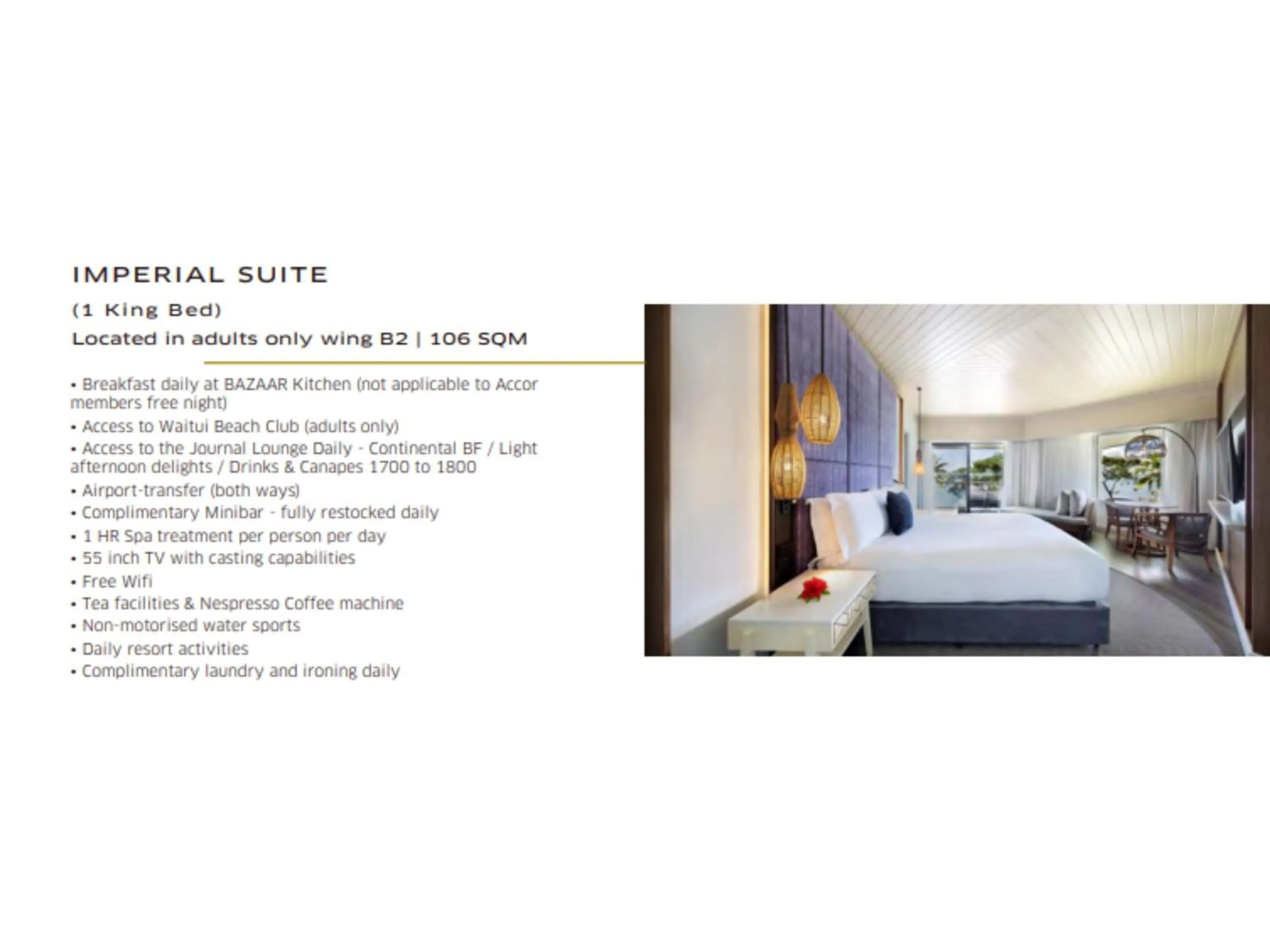 Area and facilities, Bed in Sofitel Fiji Resort & Spa