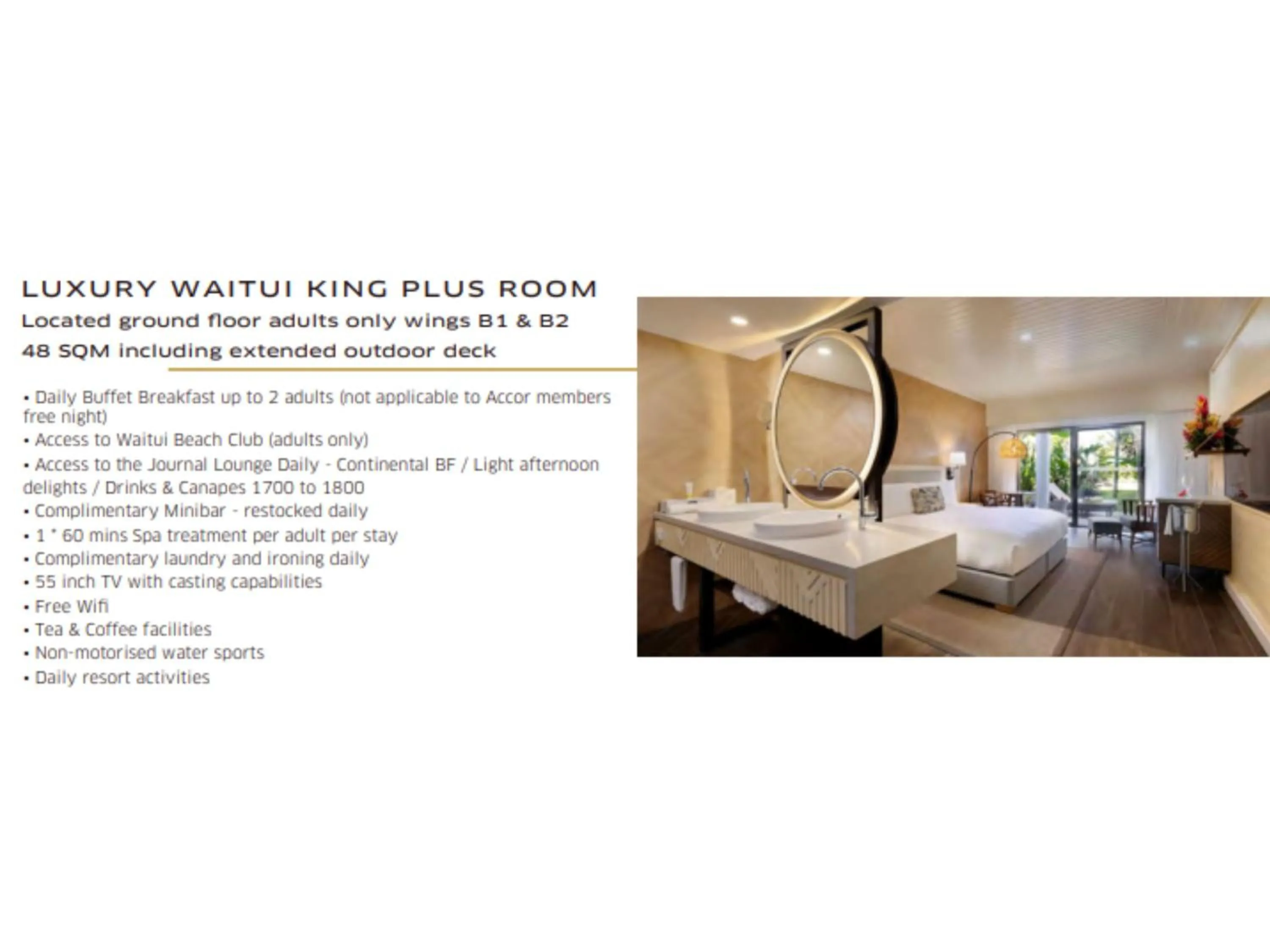 Area and facilities, Bed in Sofitel Fiji Resort & Spa