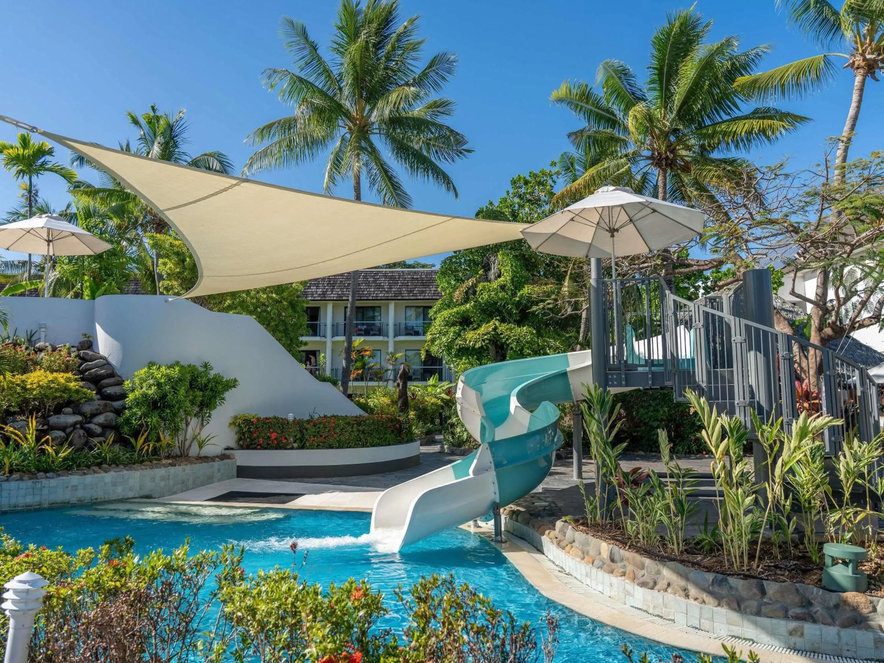 Pool view in Sofitel Fiji Resort & Spa