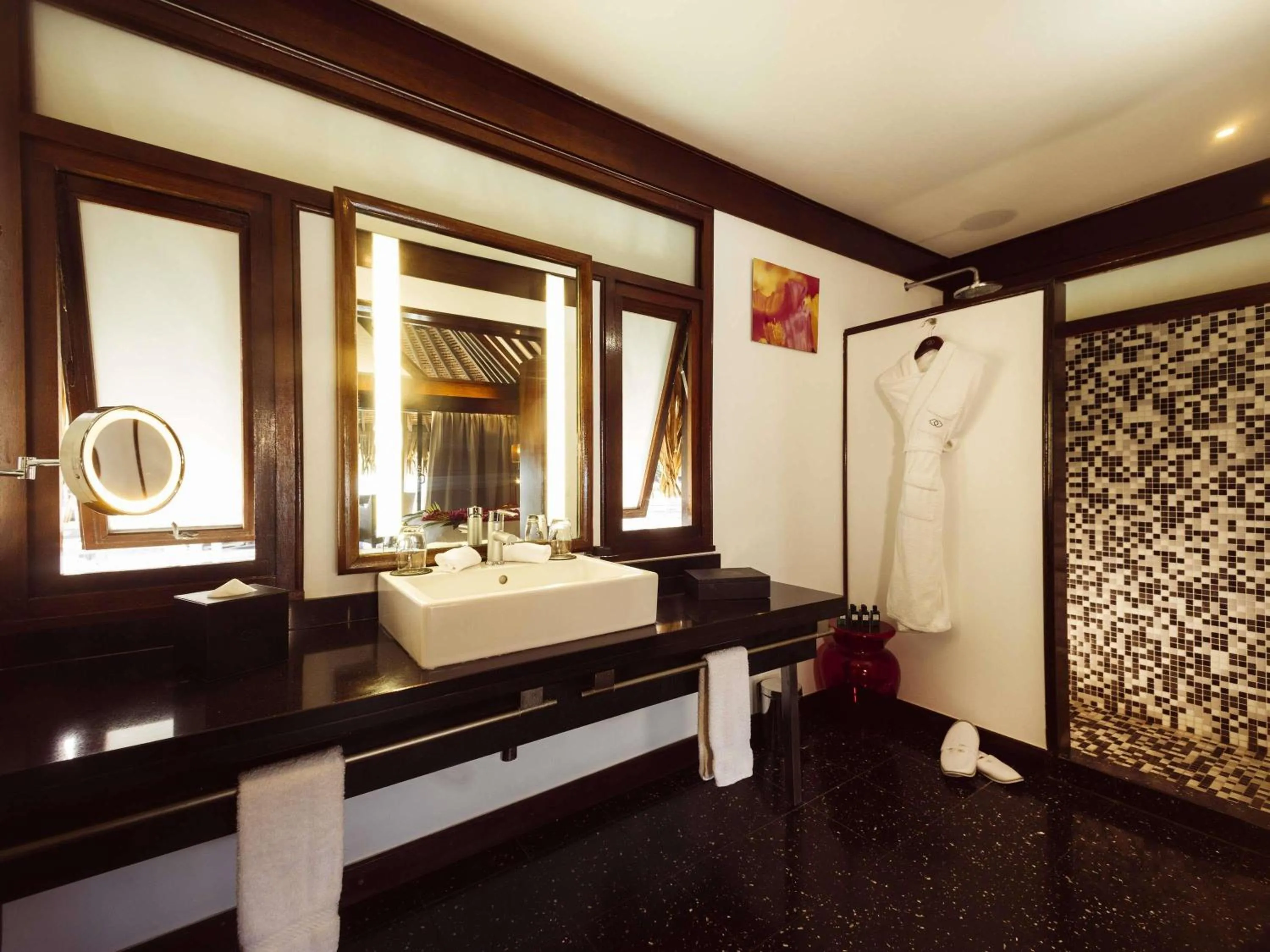 Bedroom, Bed in Sofitel Kia Ora Moorea Beach Resort