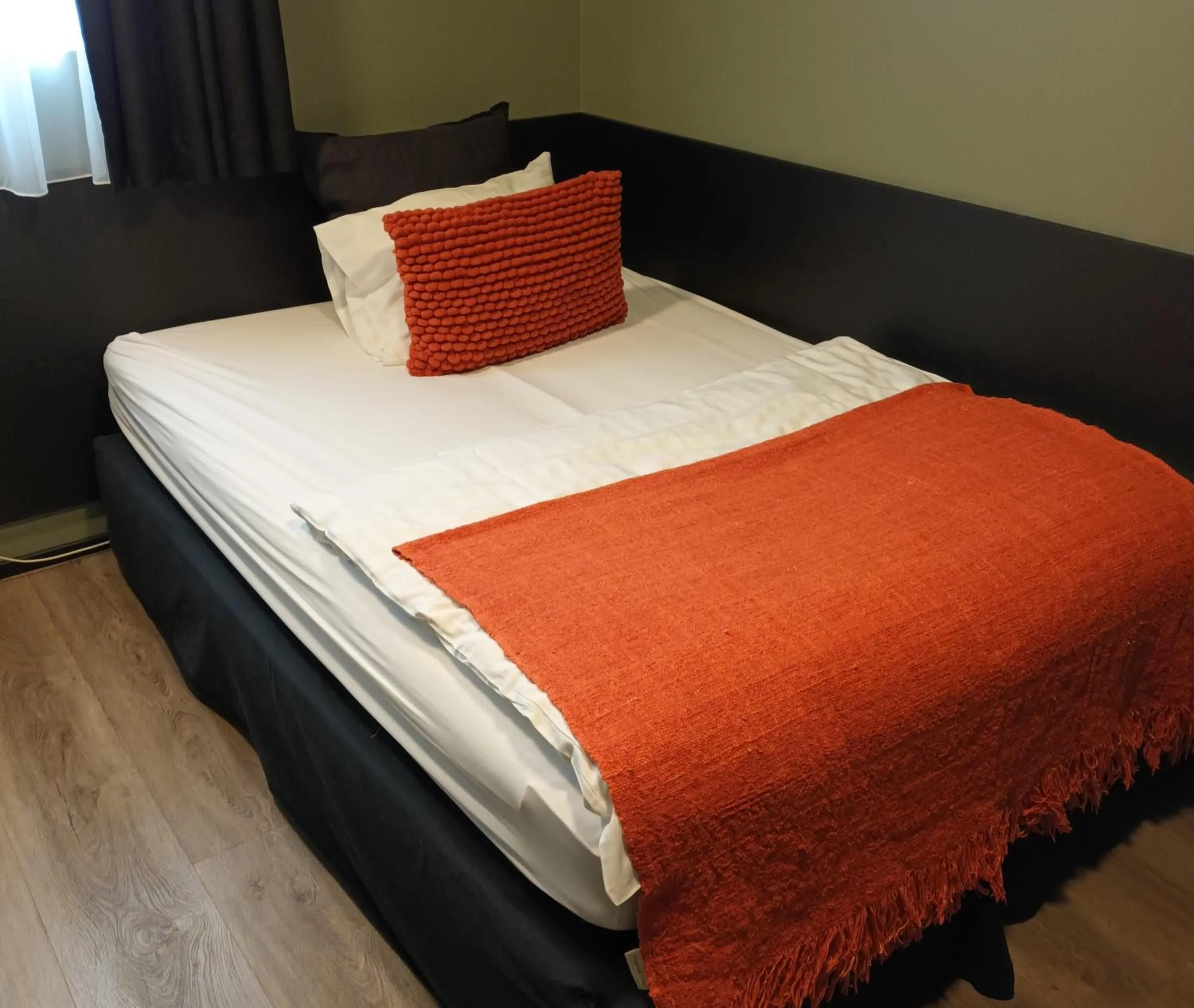 Bed in Hotel Leifur Eiriksson