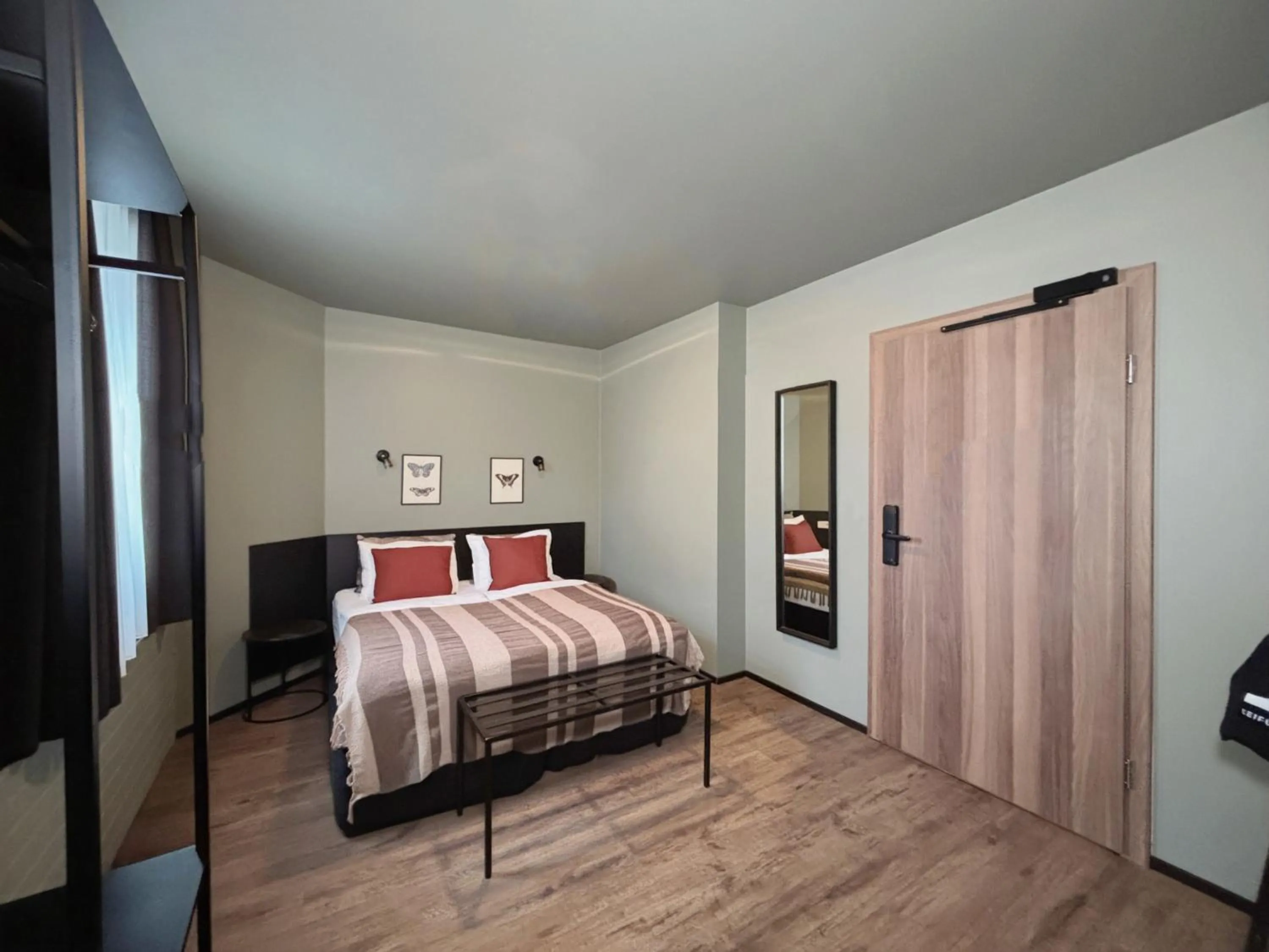 Bed in Hotel Leifur Eiriksson