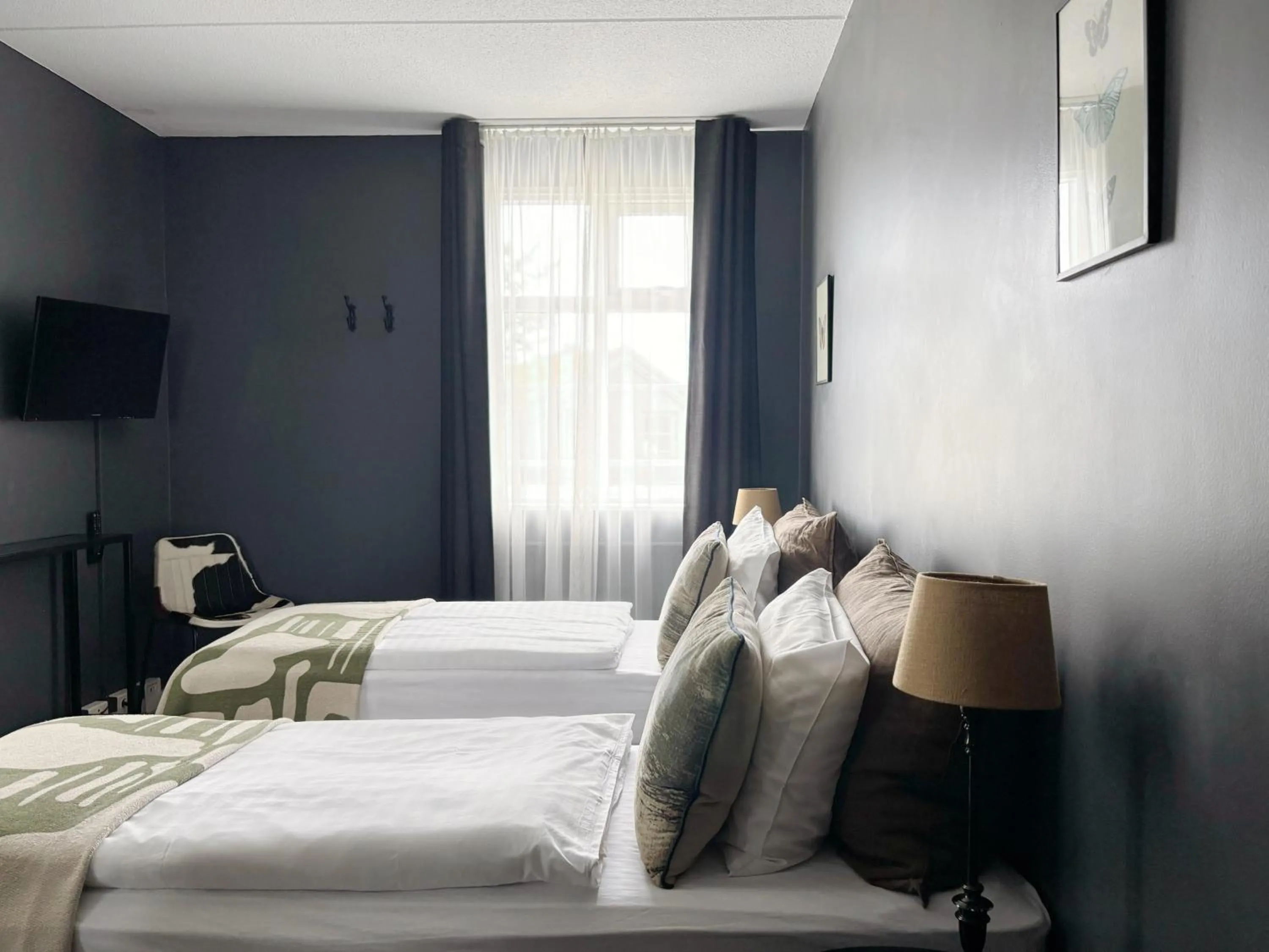 Bed in Hotel Leifur Eiriksson