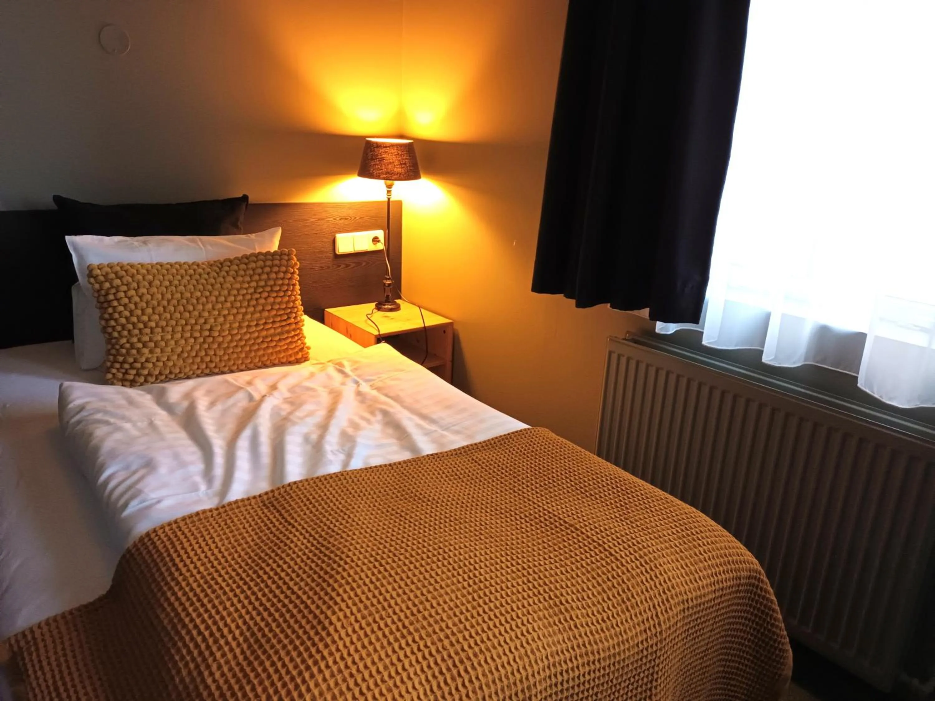 Bed in Hotel Leifur Eiriksson