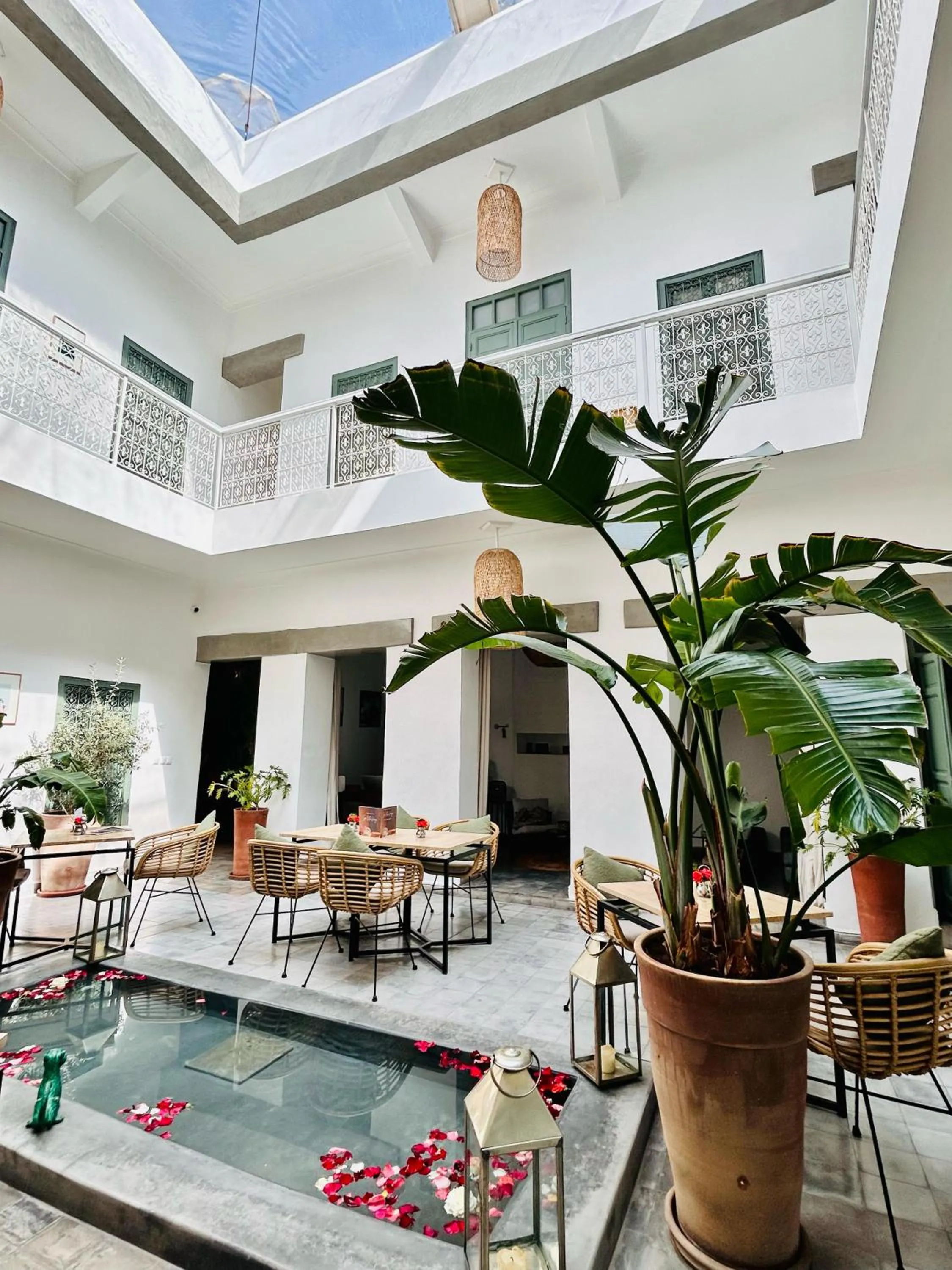 Patio in Riad Villa Wengé & Spa