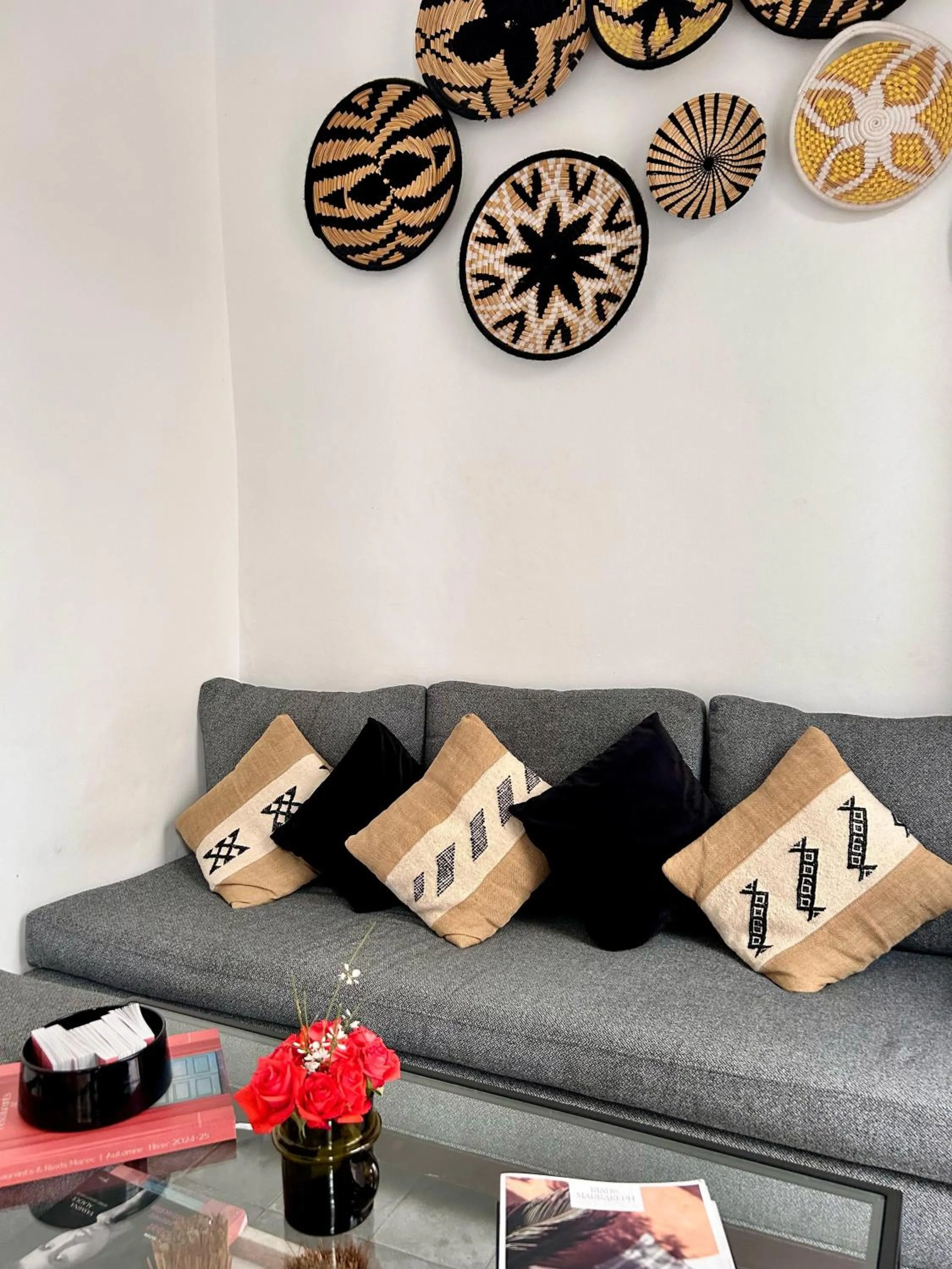 Living room in Riad Villa Wengé & Spa