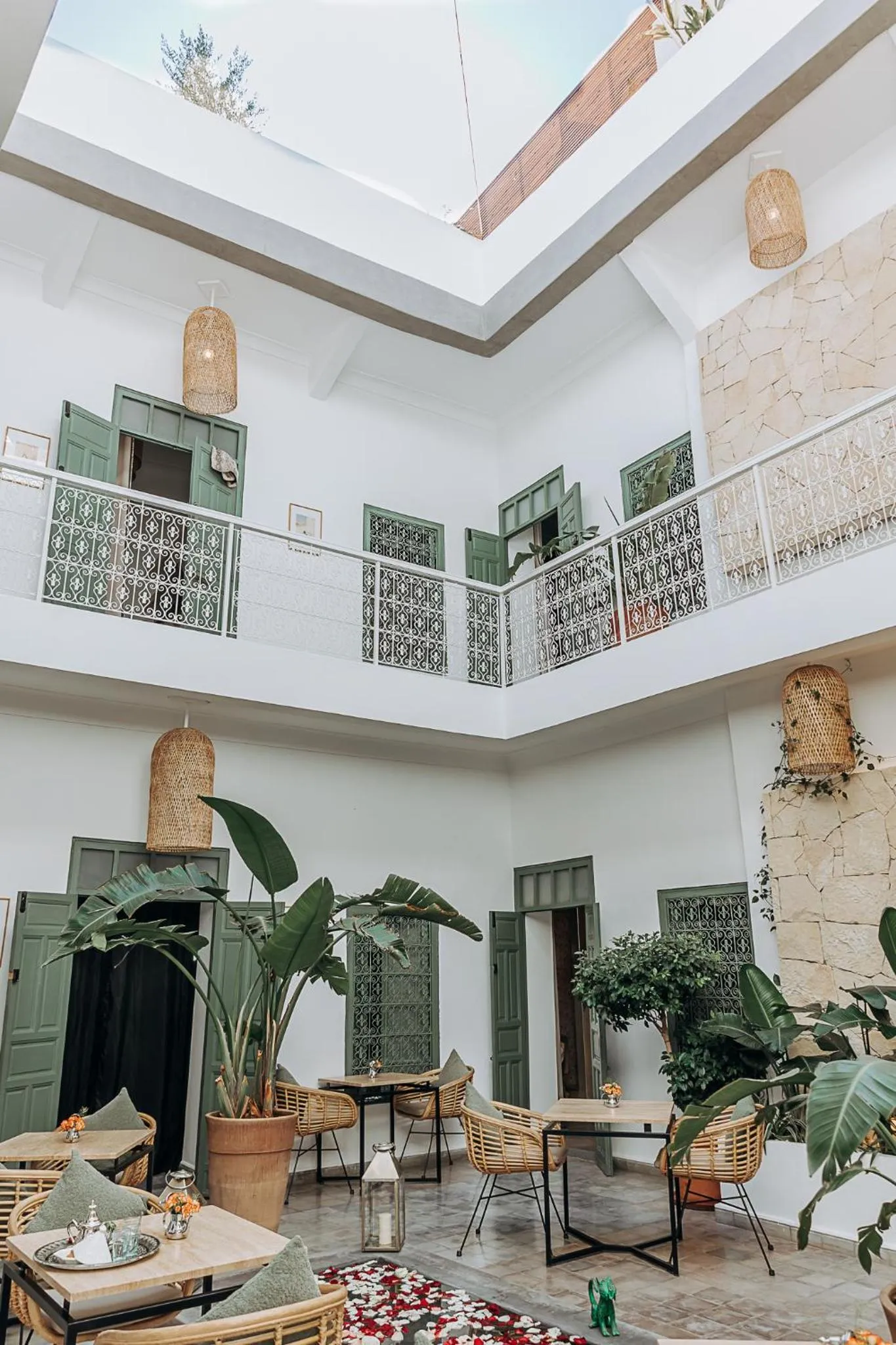 Patio in Riad Villa Wengé & Spa