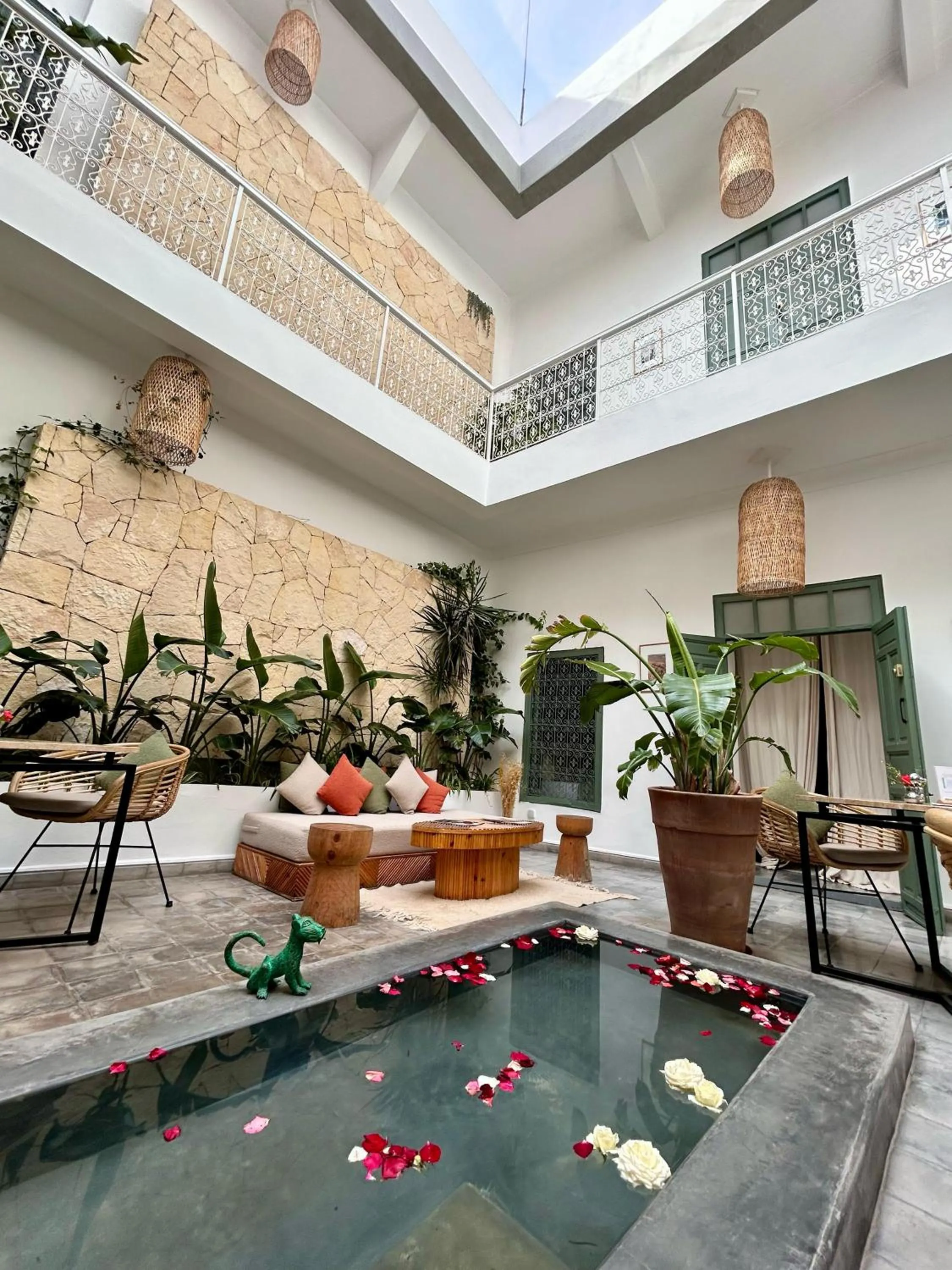 Patio in Riad Villa Wengé & Spa