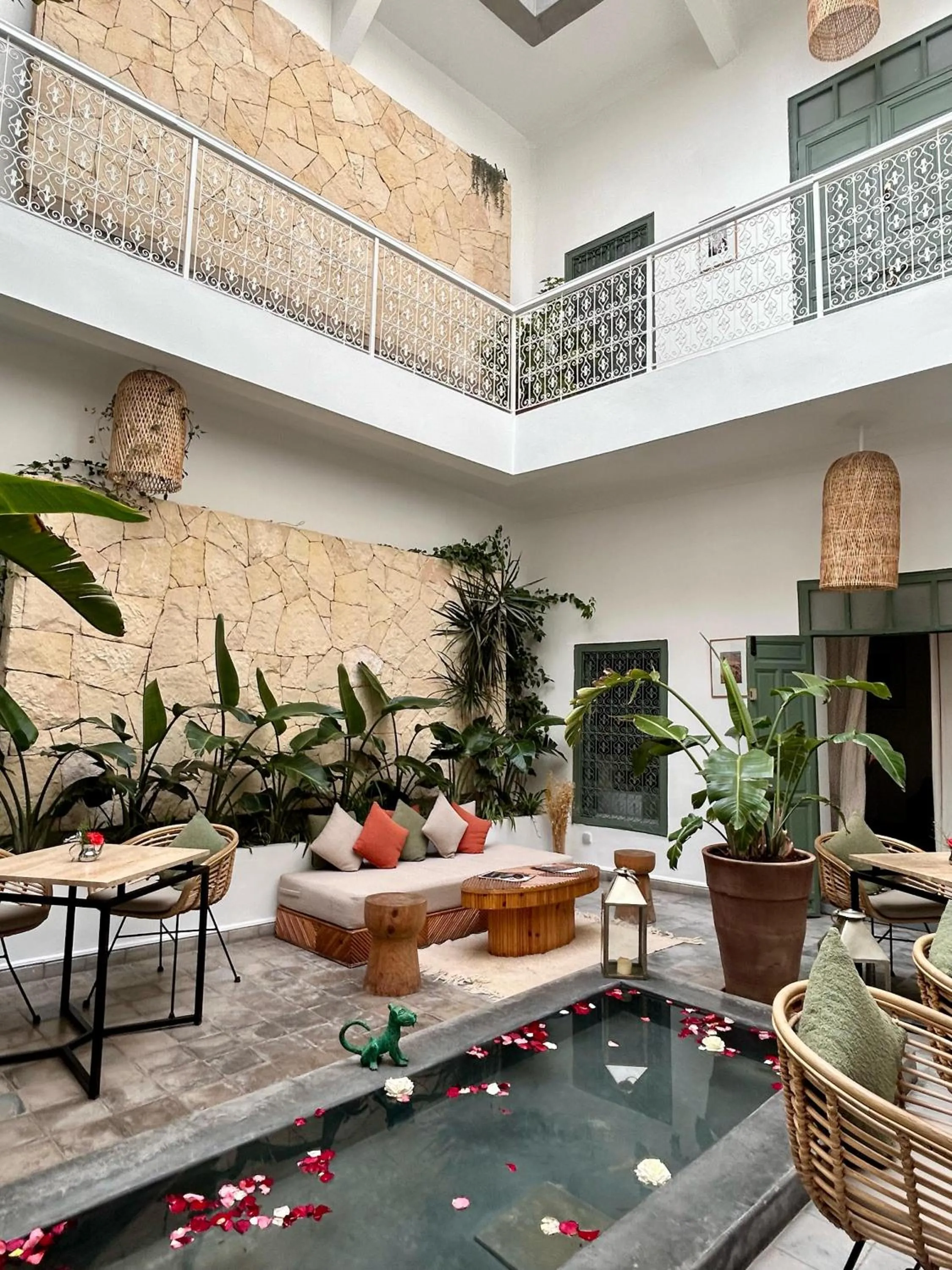 Patio in Riad Villa Wengé & Spa