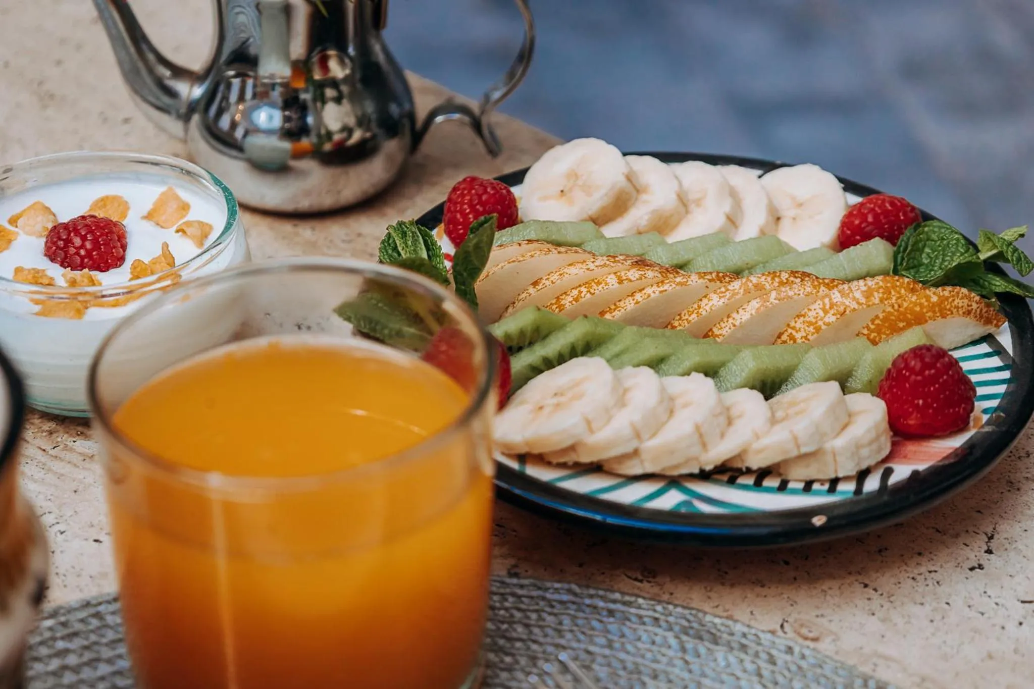 Food and drinks in Riad Villa Wengé & Spa