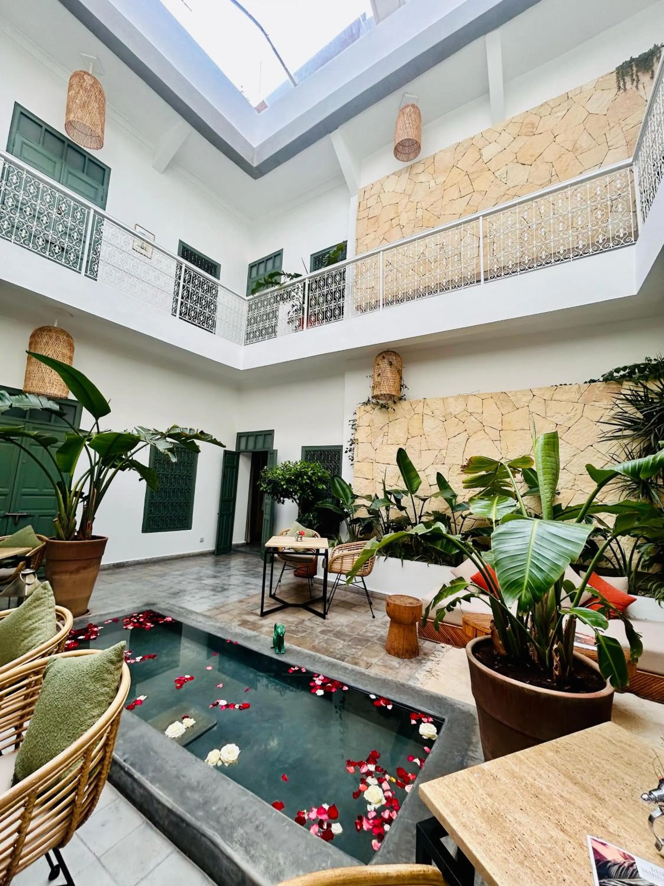 Patio in Riad Villa Wengé & Spa