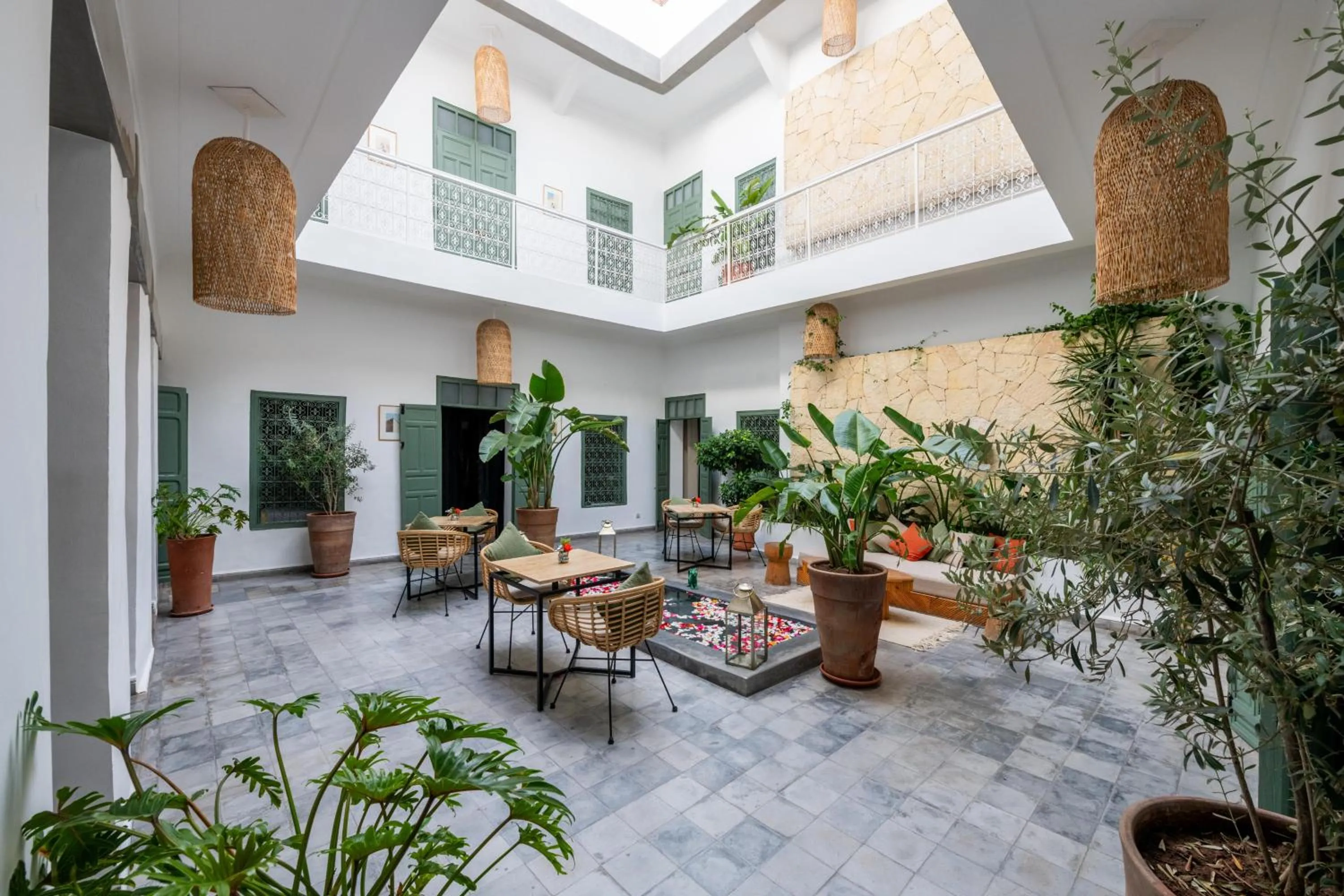 Patio in Riad Villa Wengé & Spa