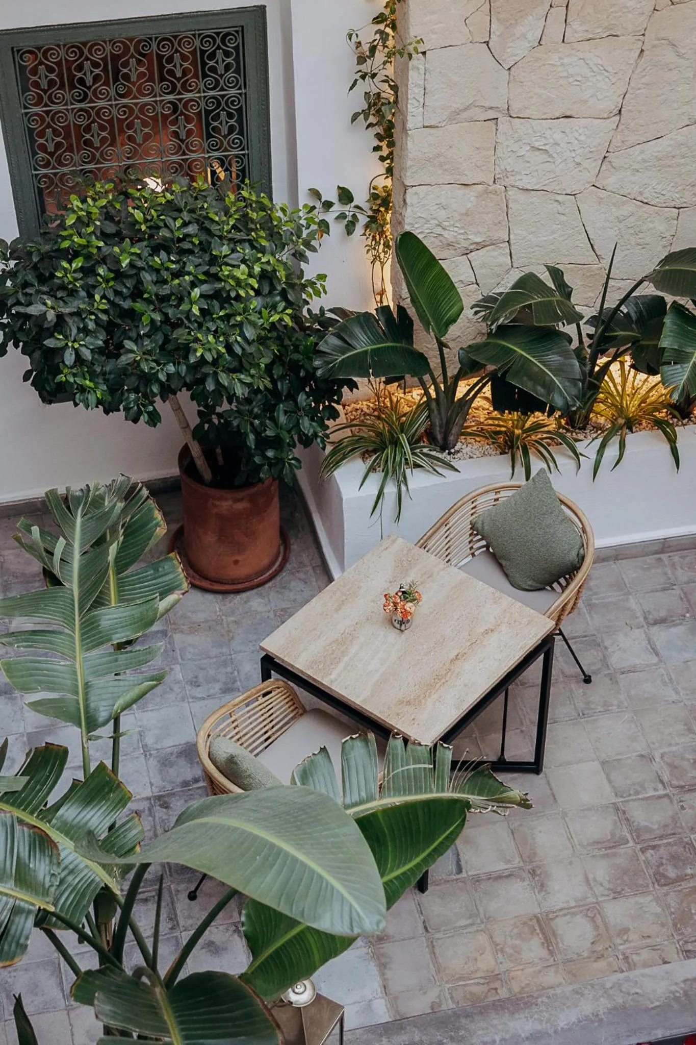Patio in Riad Villa Wengé & Spa