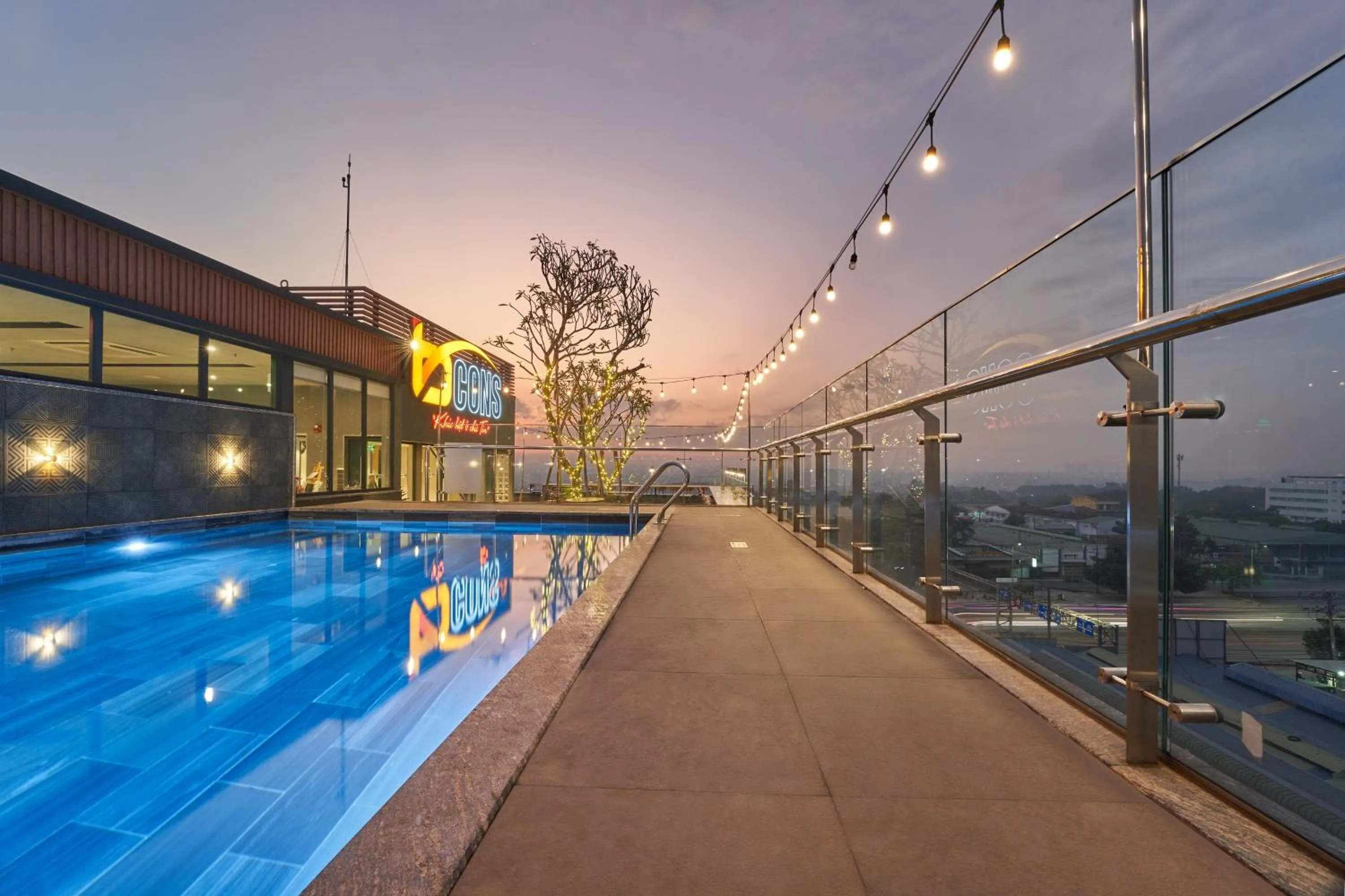 Swimming pool in Bcons PS Hotel and Apartment- Newly Opened Hotel