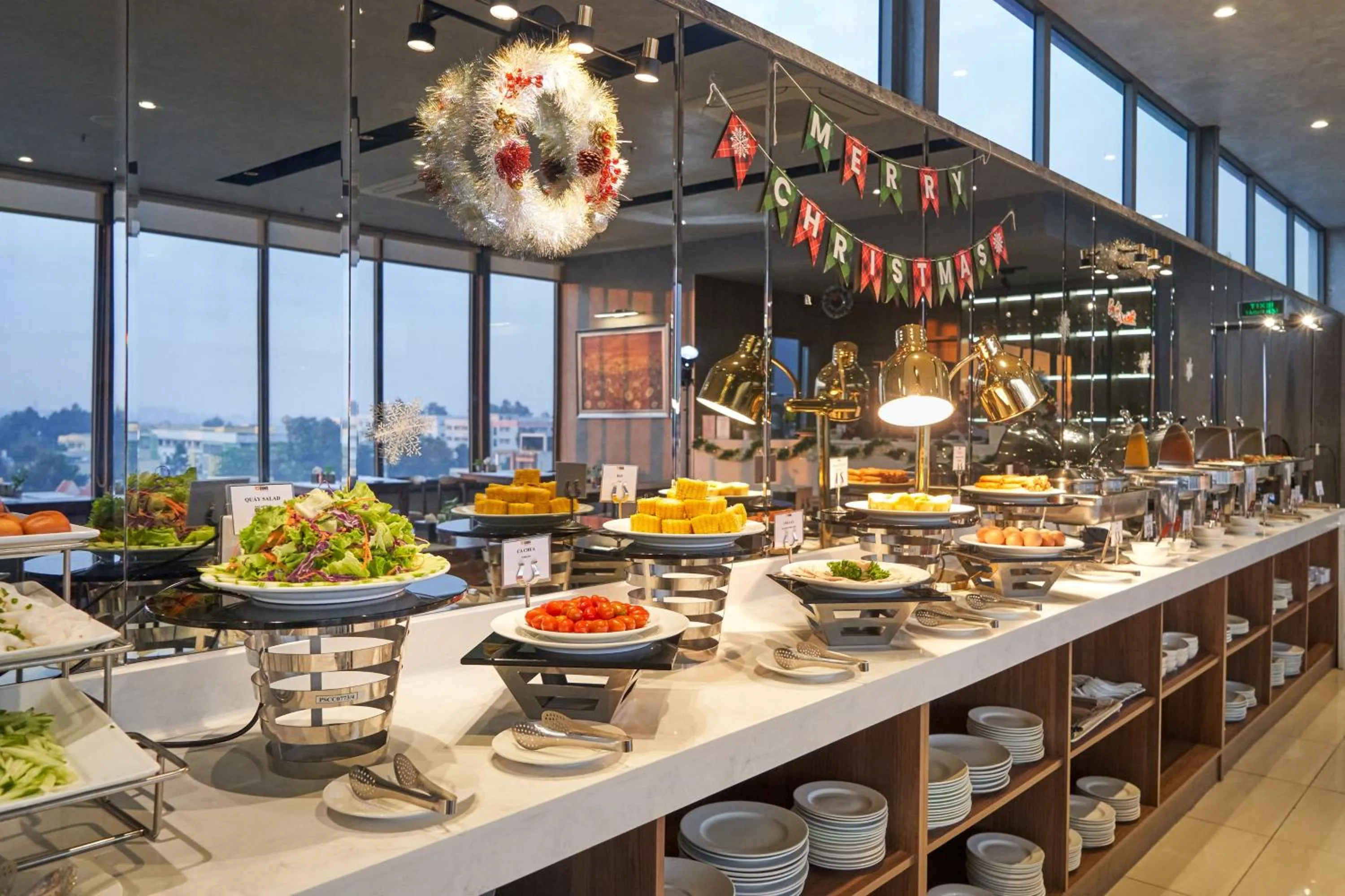 Buffet breakfast in Bcons PS Hotel and Apartment- Newly Opened Hotel