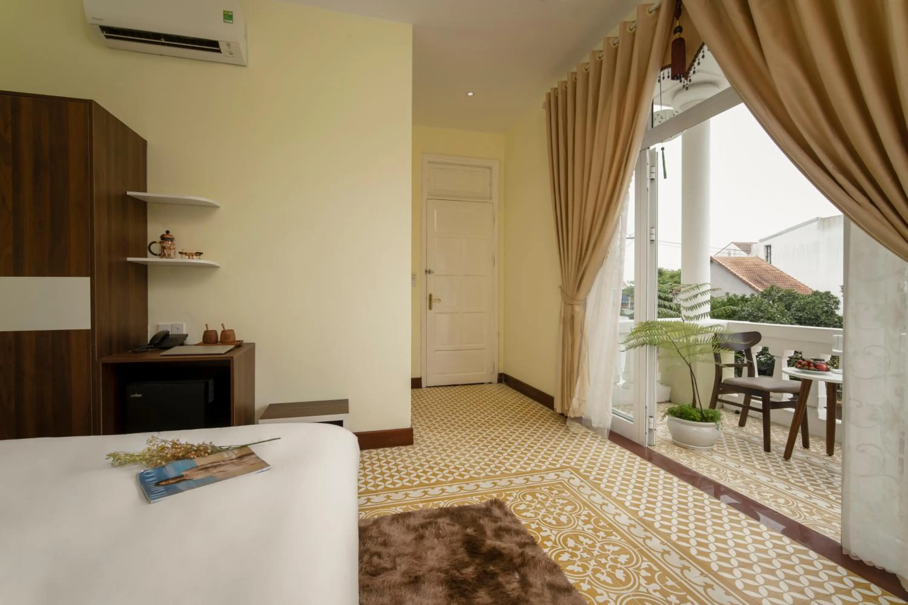 Bed in Hawal Boutique Villa Hoi An