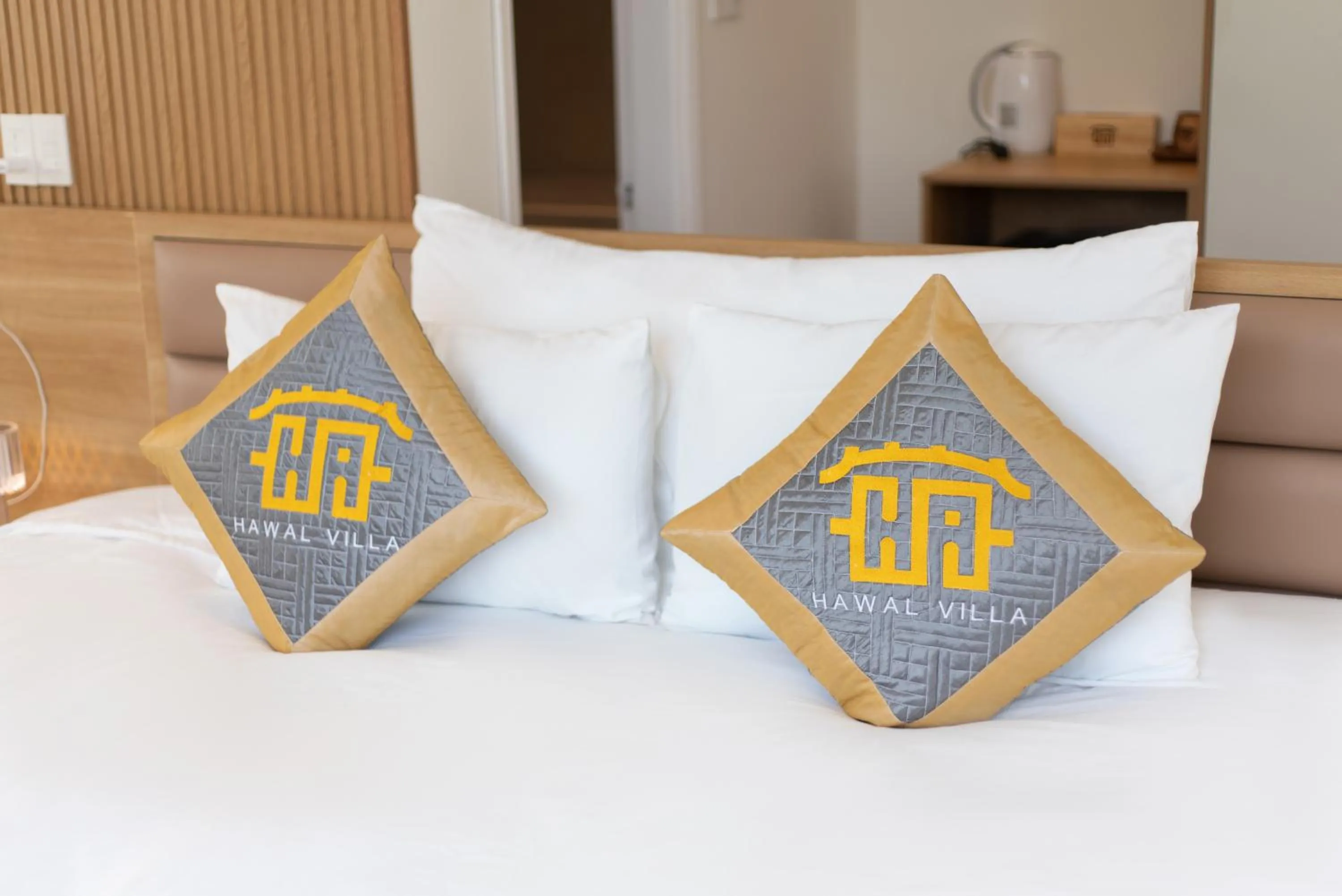 Bed in Hawal Boutique Villa Hoi An