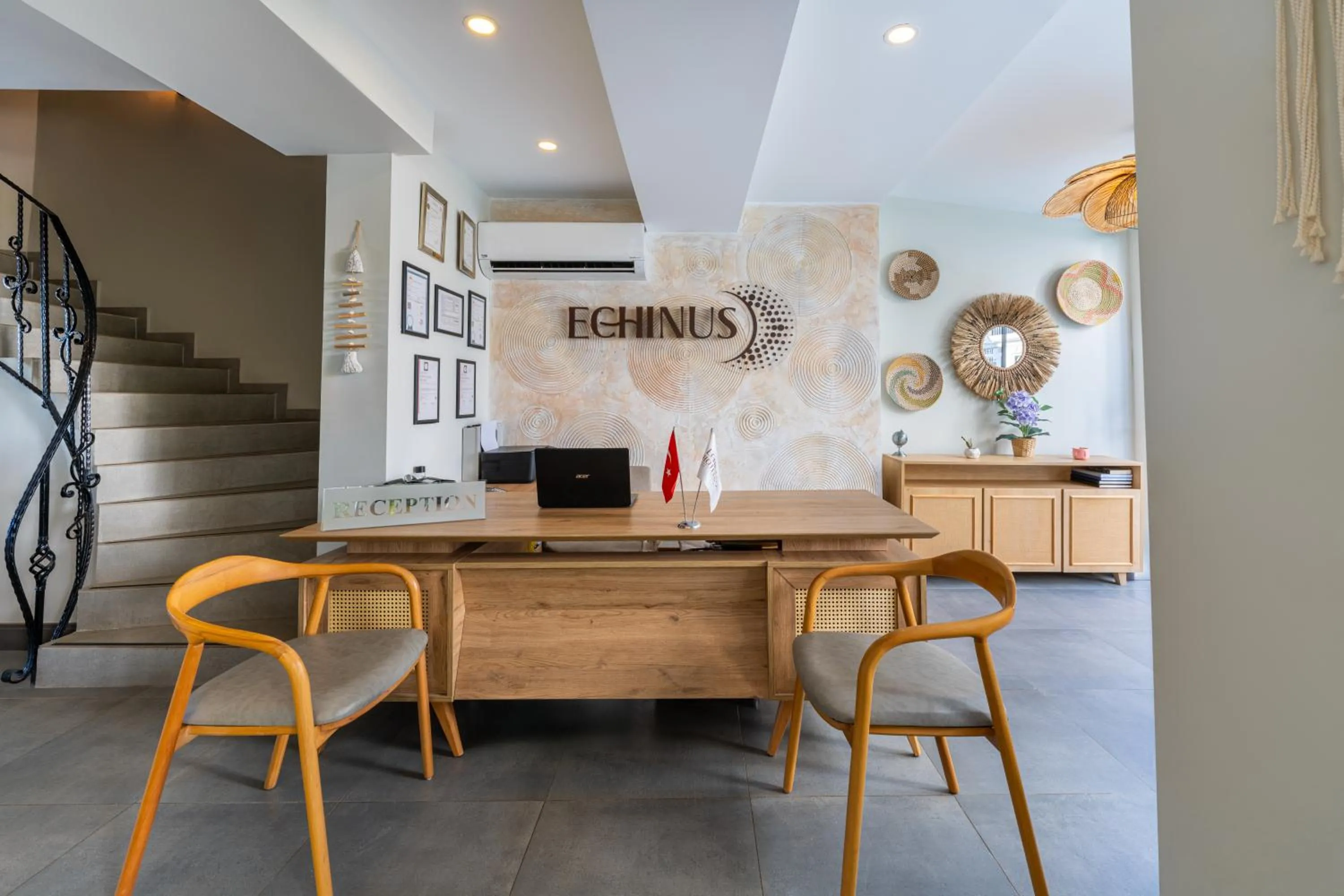 Lobby or reception in Echinus Lara Hotel