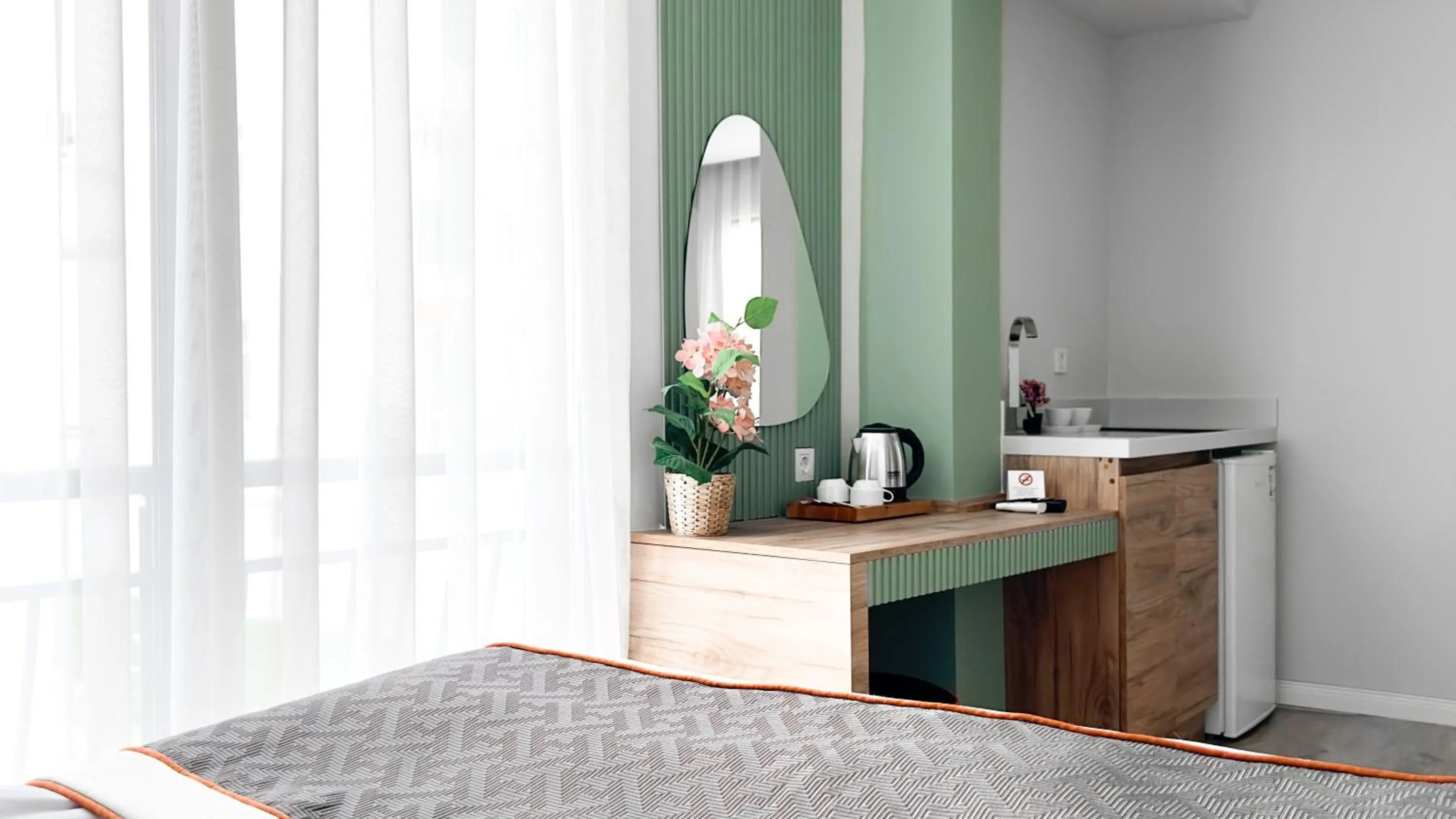 Bed in Echinus Lara Hotel