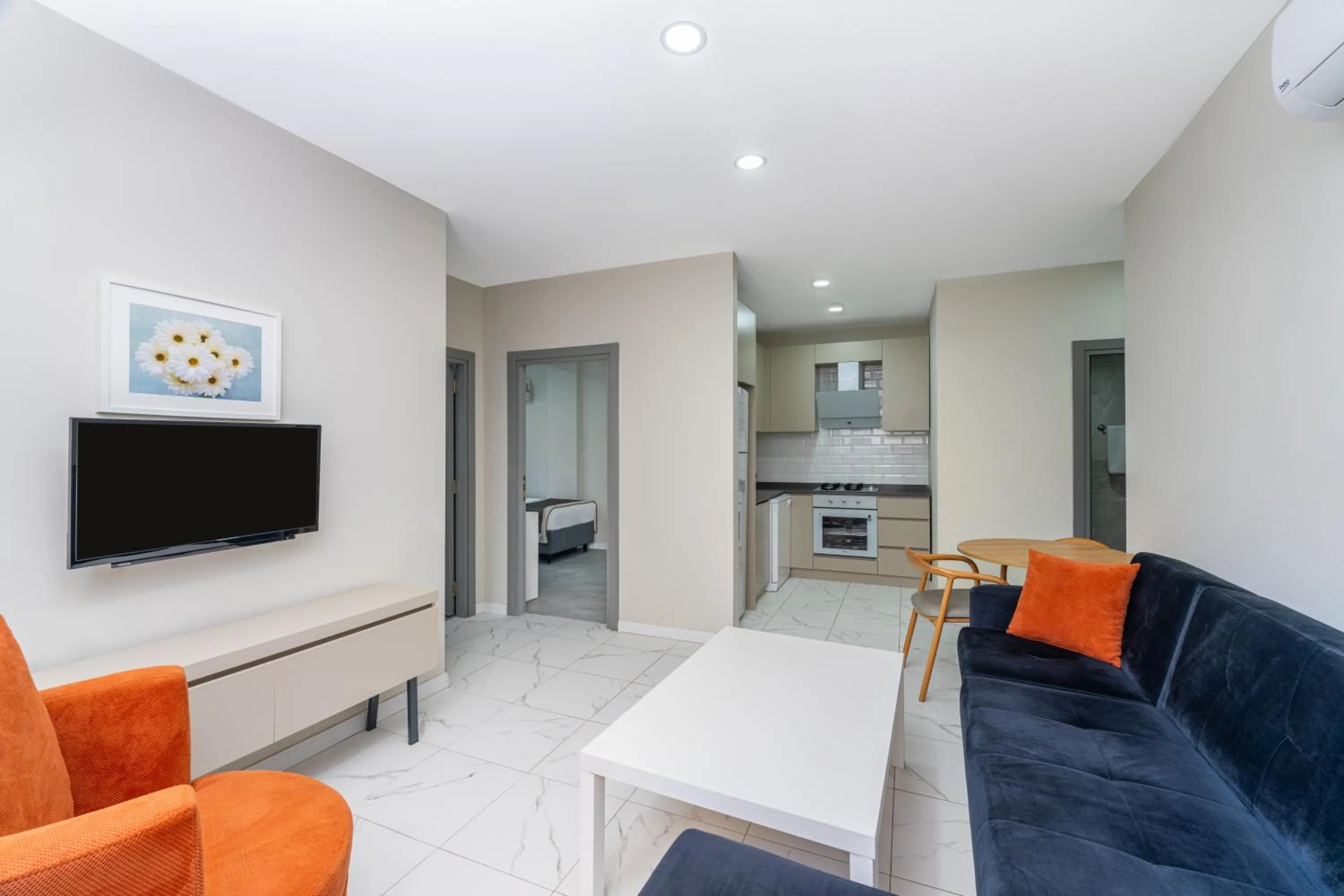 Kitchen or kitchenette in Echinus Lara Hotel