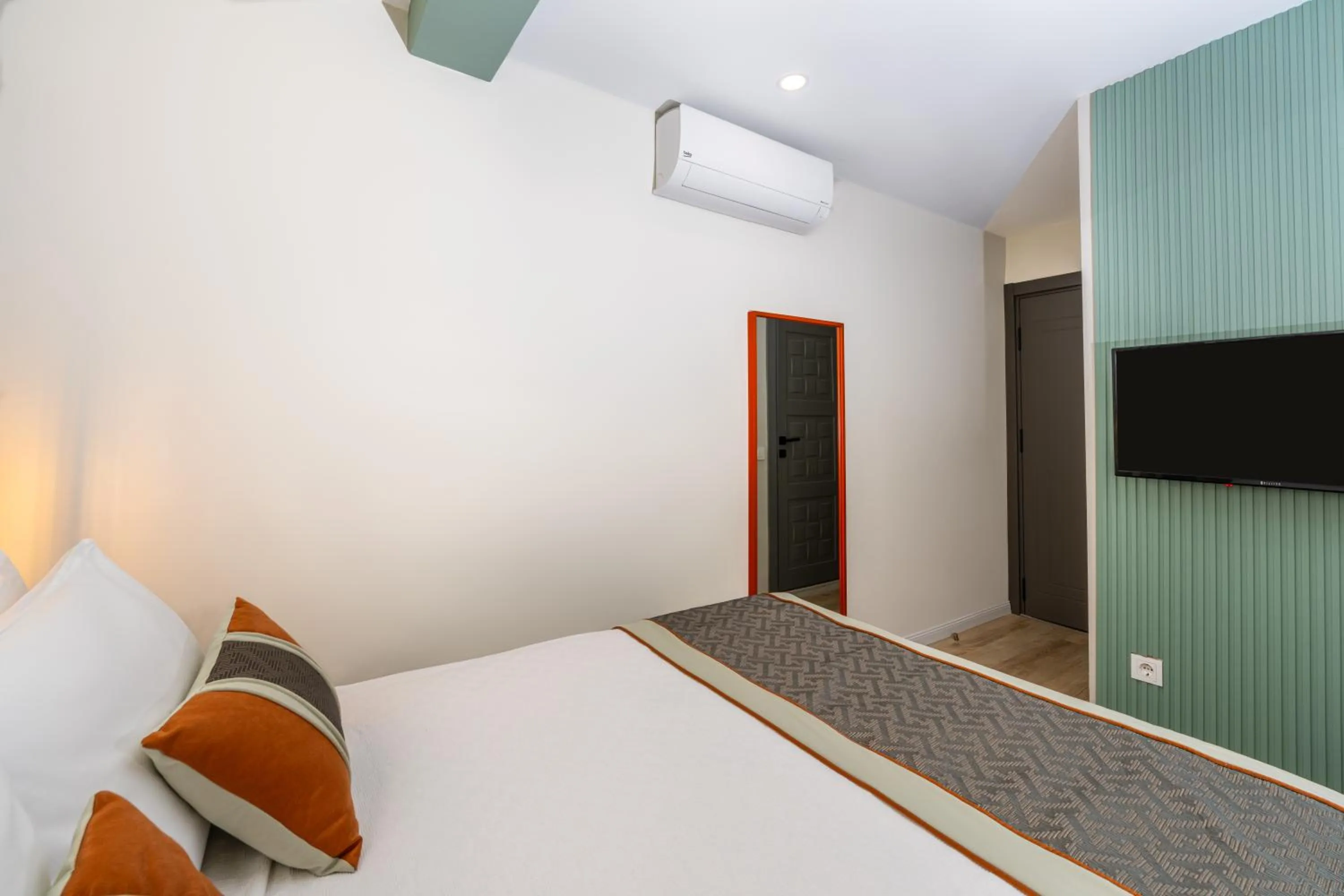 Bed in Echinus Lara Hotel