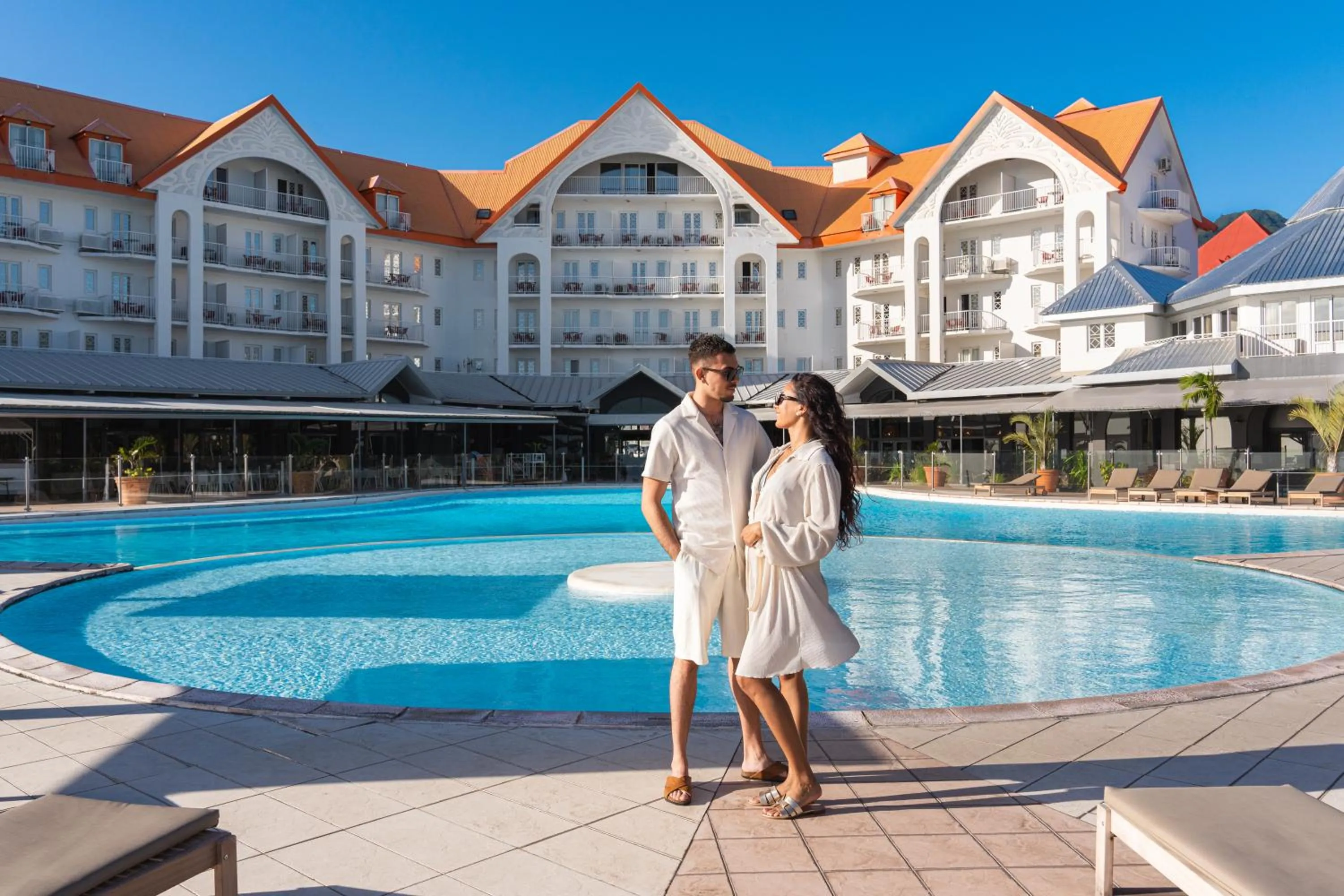 Swimming pool in Hôtel Exsel Créolia
