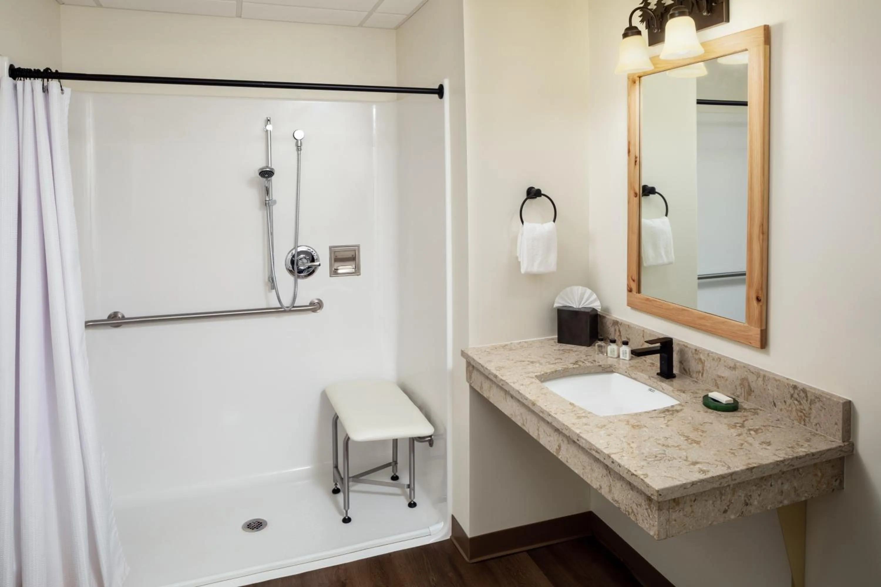 Bathroom in Lodge at Schroon Lake