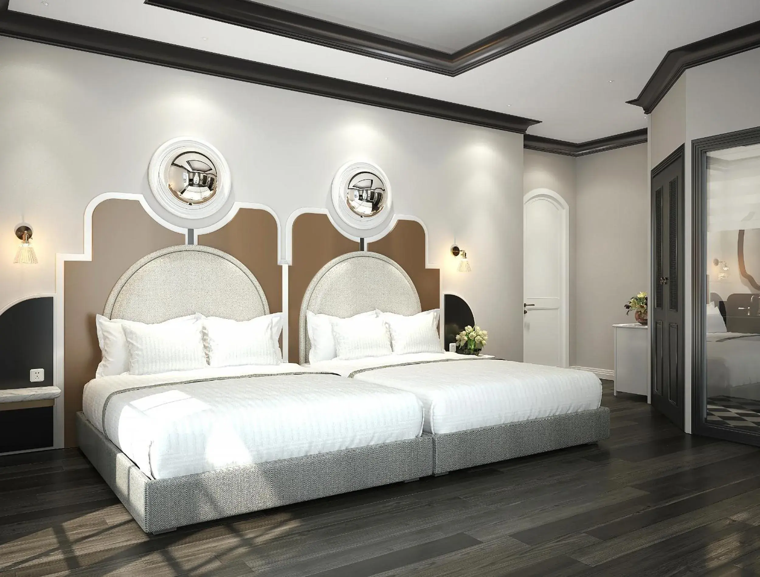 Quadruple Room with Balcony in Le Bonheur Hotel Quadruple Room with Balcony in Le Bonheur Hotel