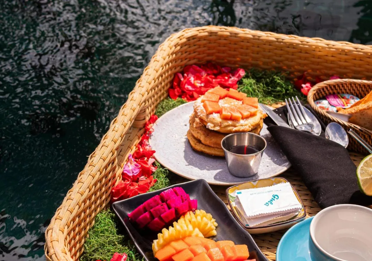 Food close-up in Capung Asri Eco Luxury Resort with Private Pool Villas