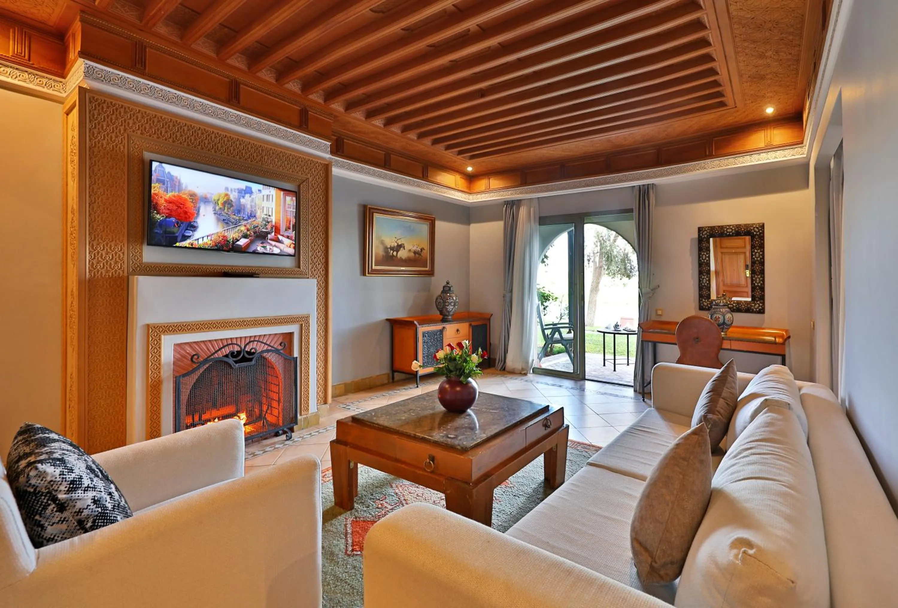 Living room in Pavillon du Golf - Palmeraie suites