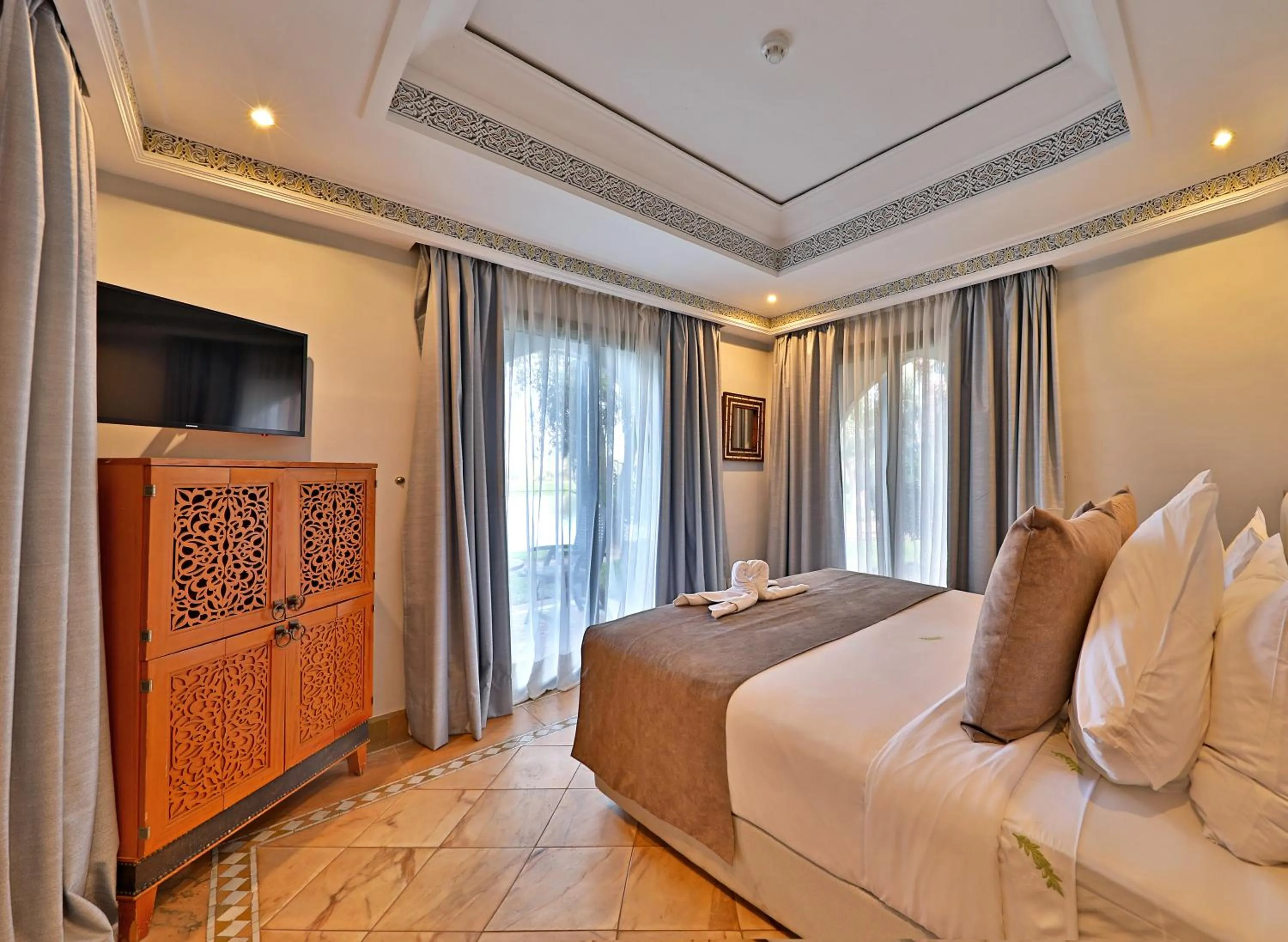 Bed in Pavillon du Golf - Palmeraie suites