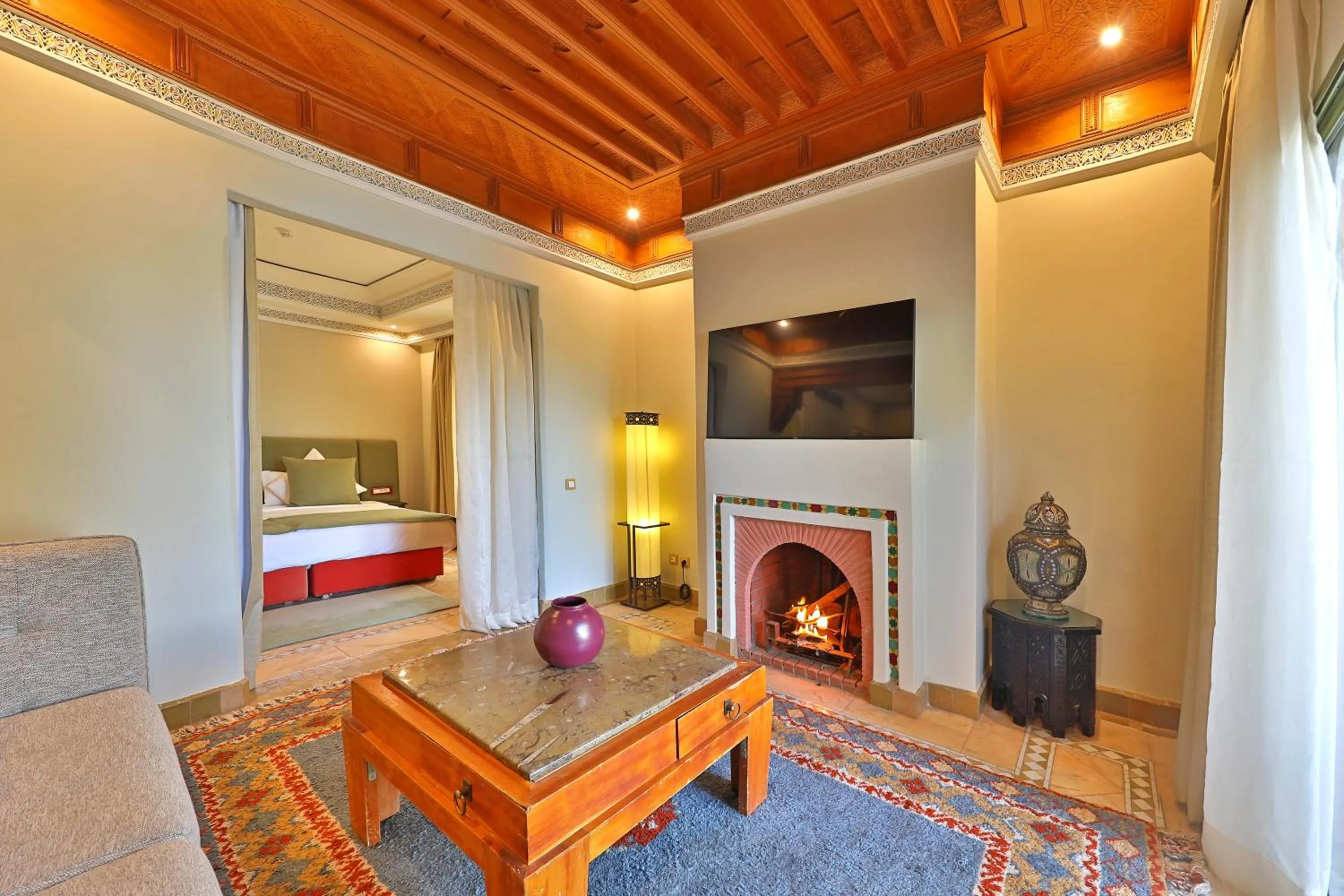 Bed in Pavillon du Golf - Palmeraie suites