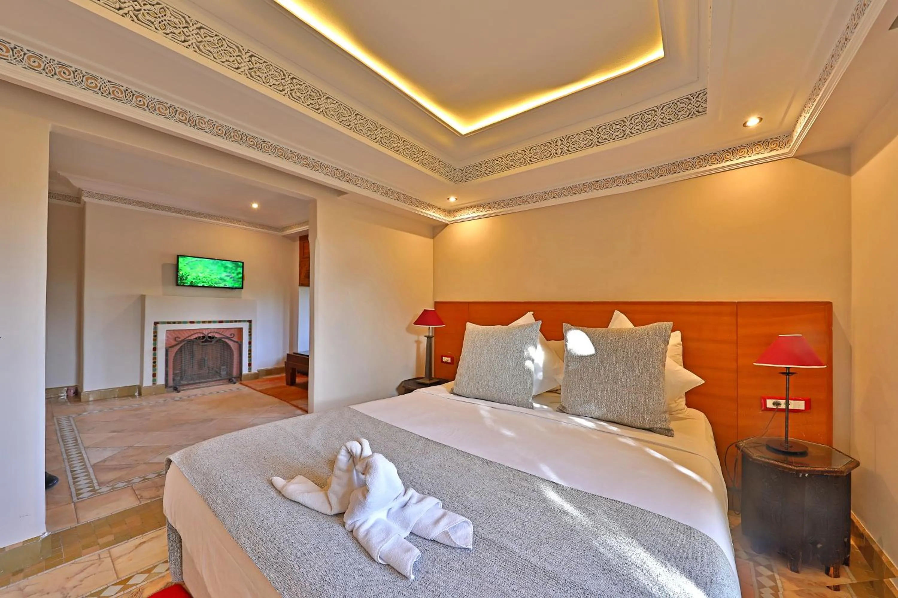 Bed in Pavillon du Golf - Palmeraie suites