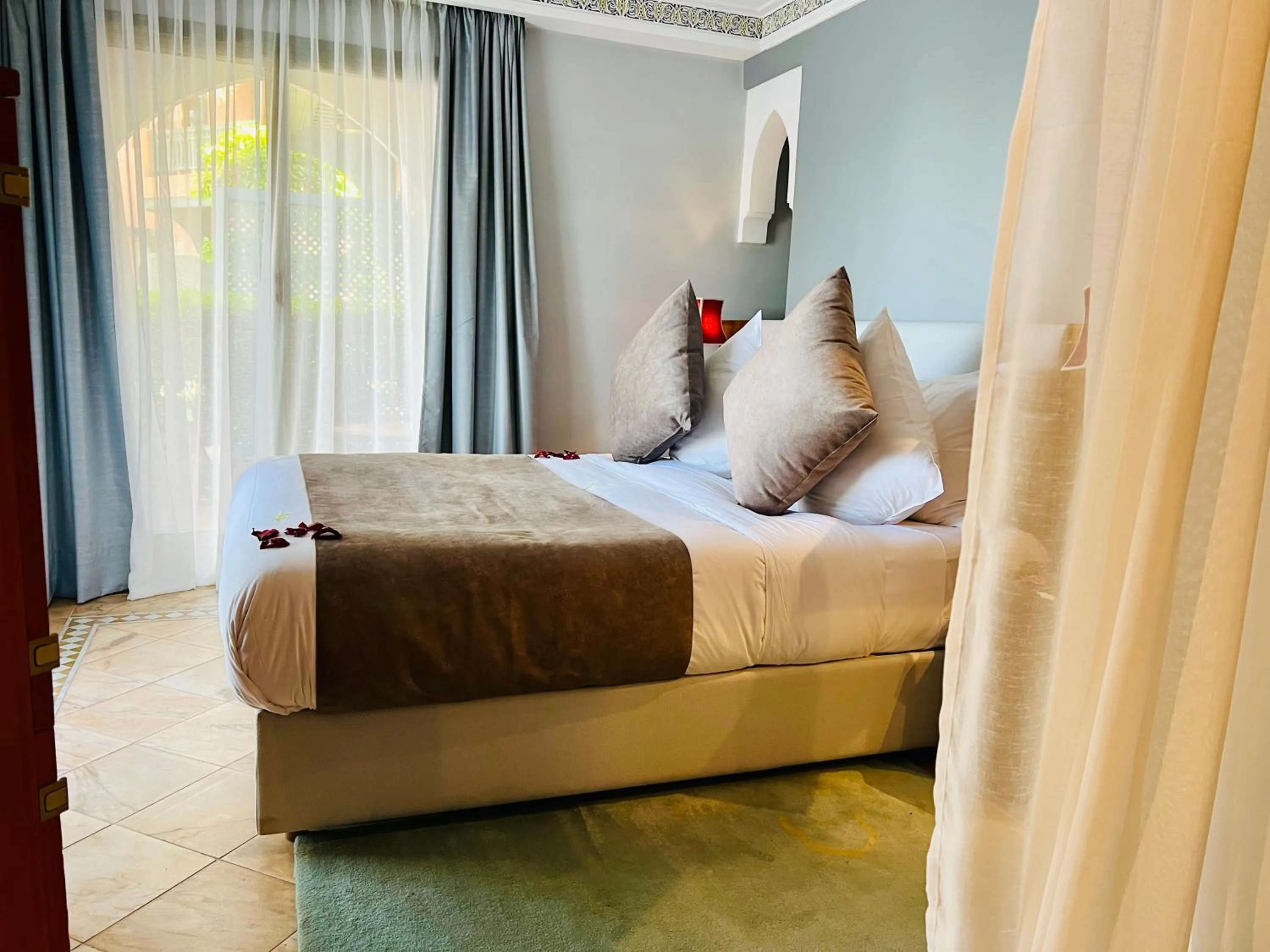 Bed in Pavillon du Golf - Palmeraie suites