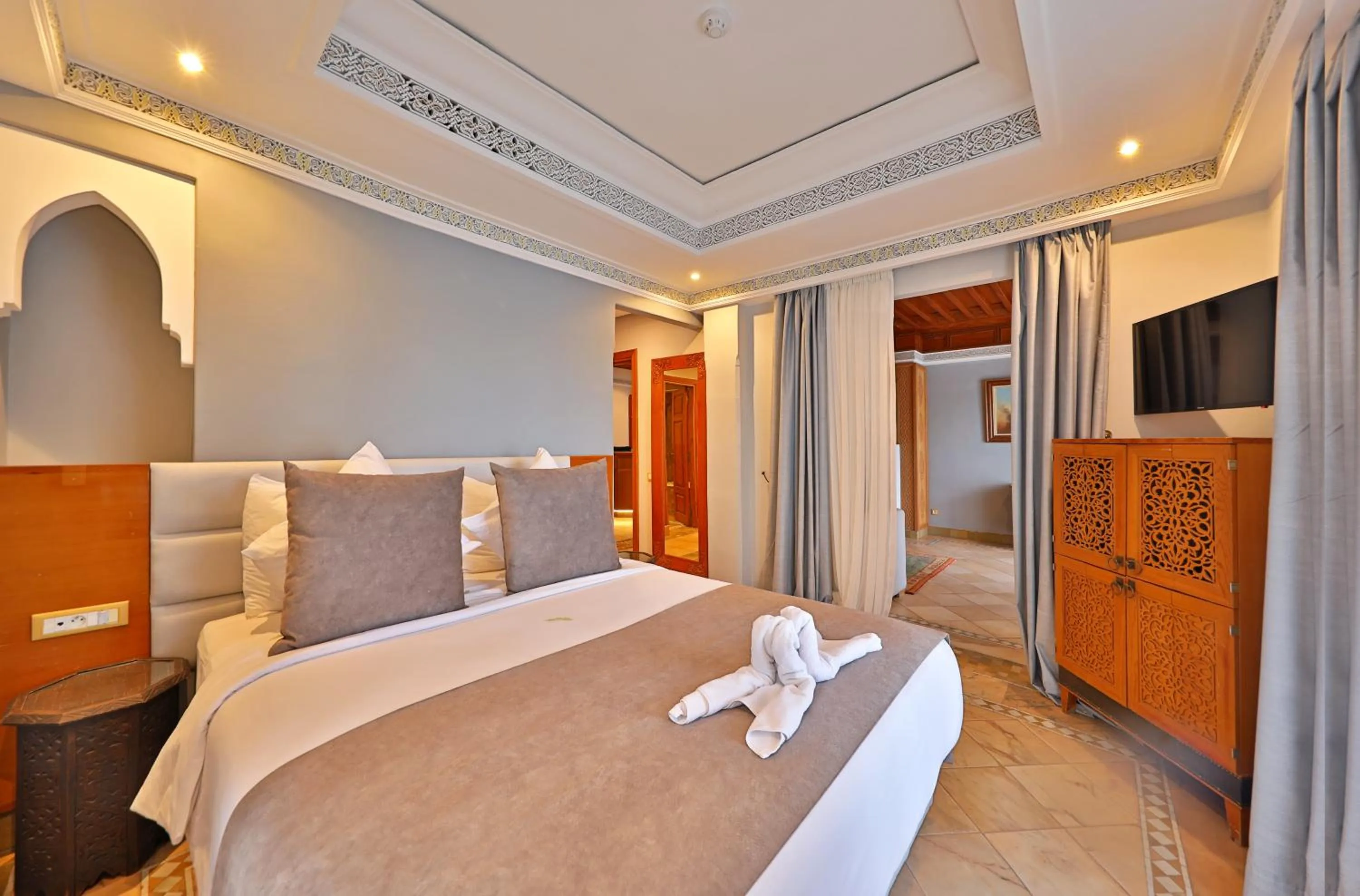 Bed in Pavillon du Golf - Palmeraie suites