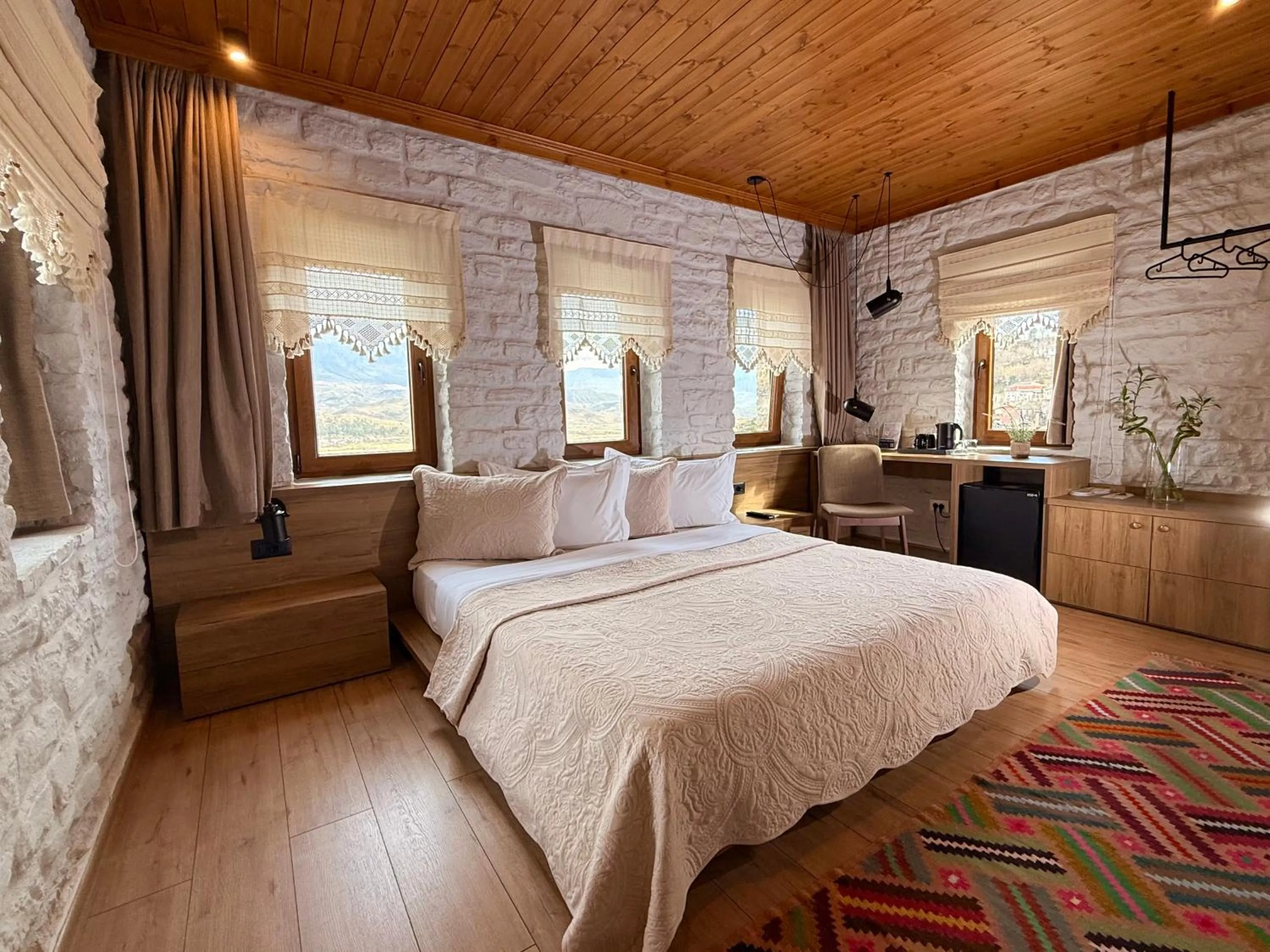 Bed in The Stone Sky Hotel