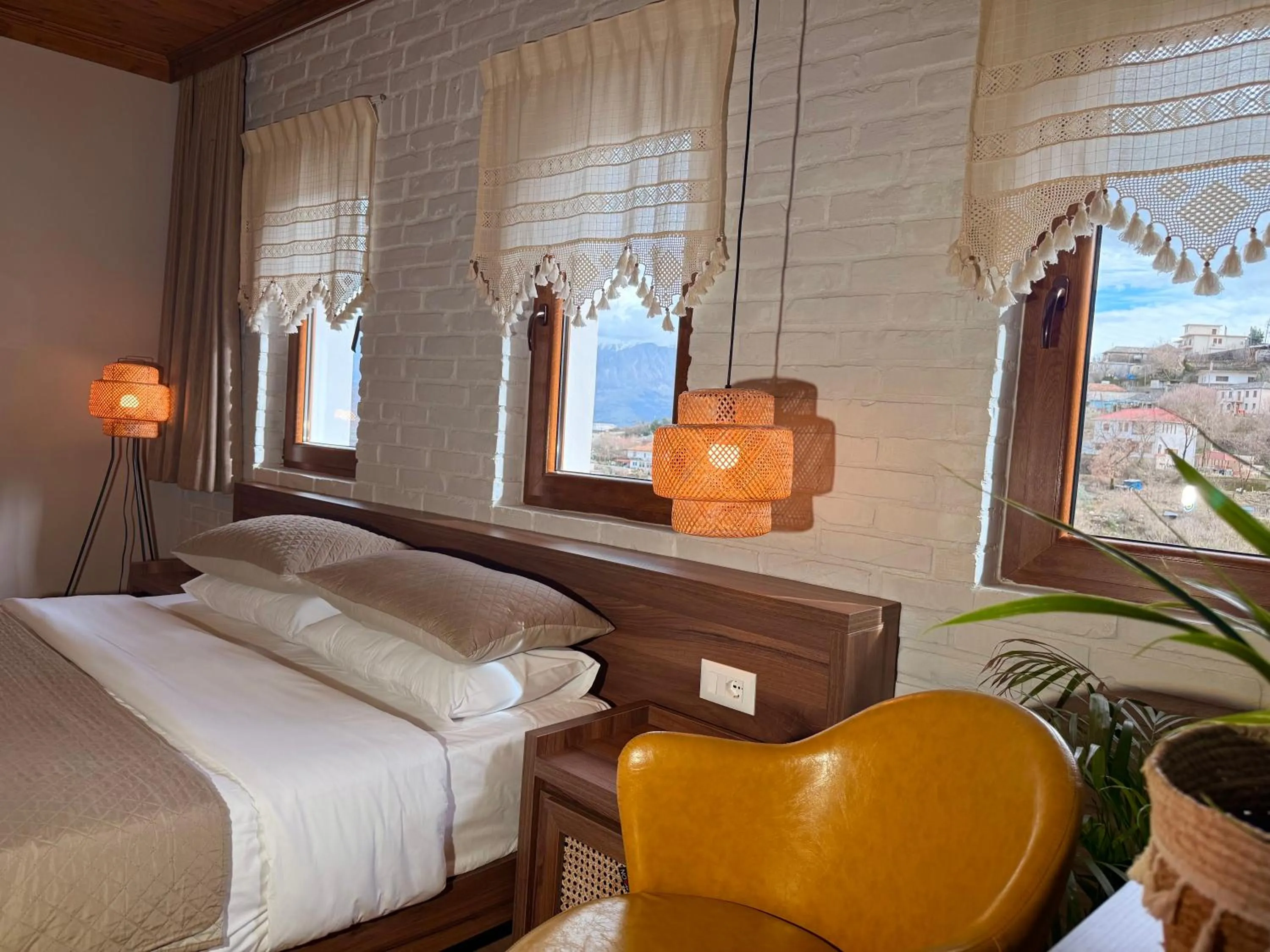 Bed in The Stone Sky Hotel