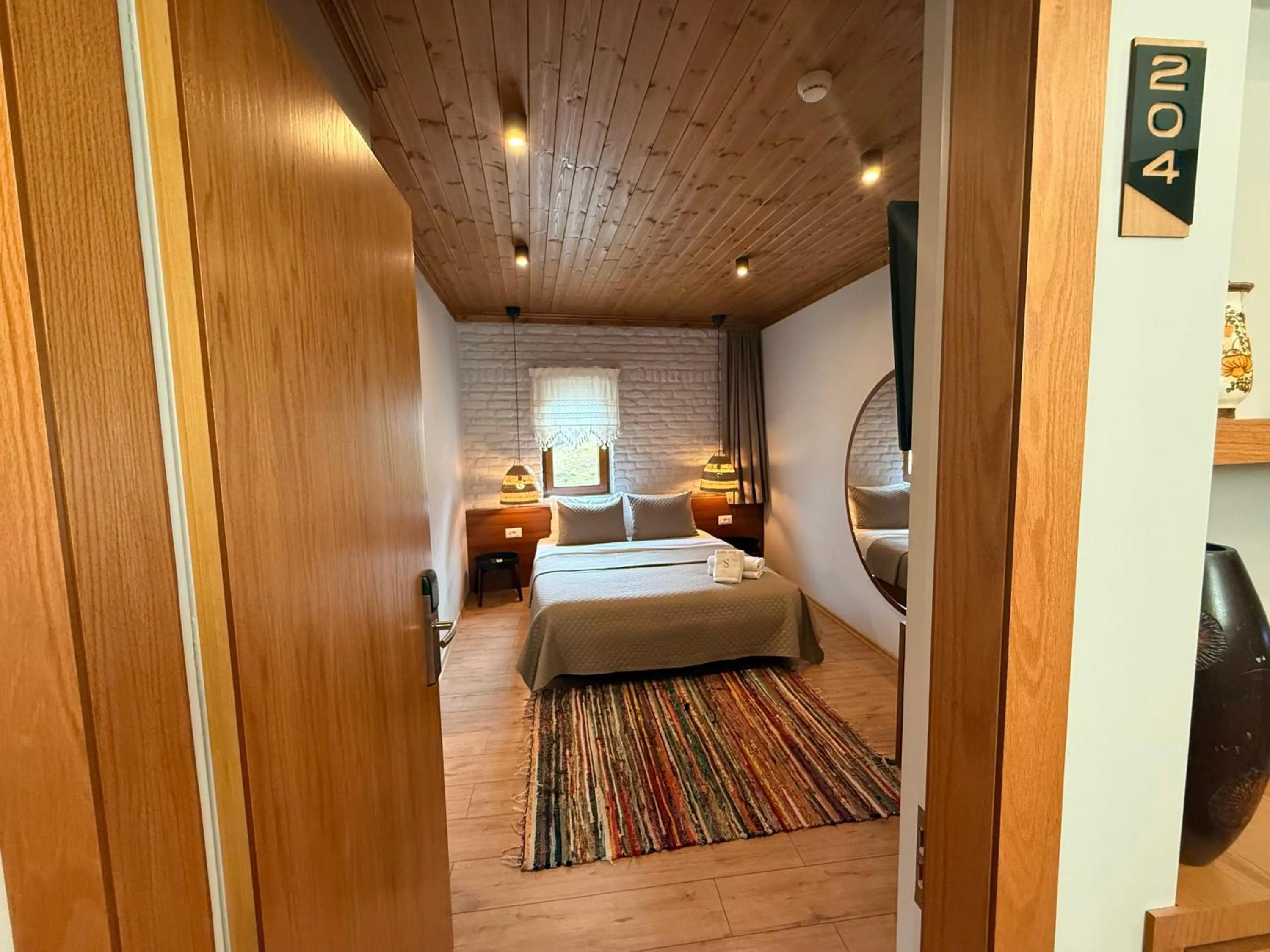 Bed in The Stone Sky Hotel