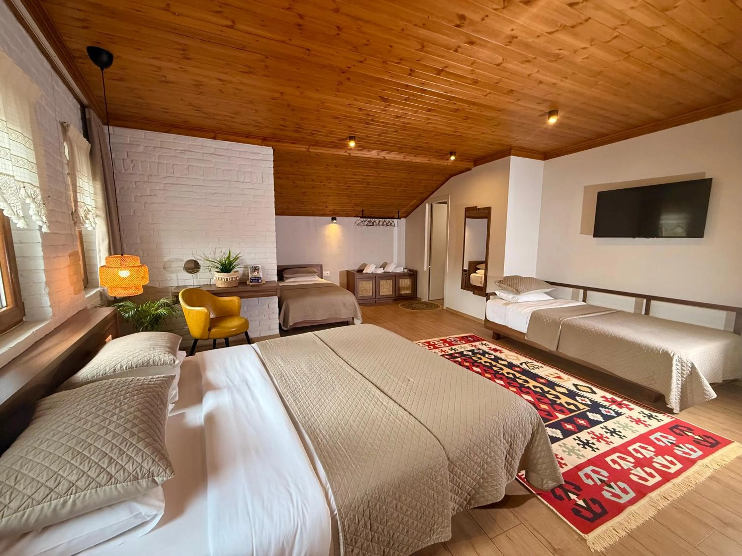 Bed in The Stone Sky Hotel