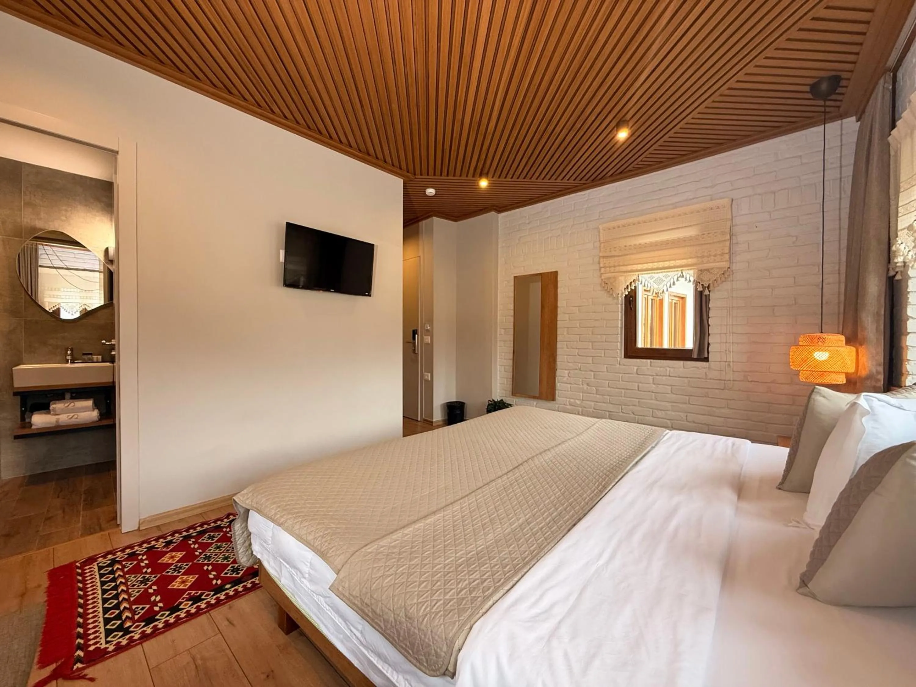 Bed in The Stone Sky Hotel