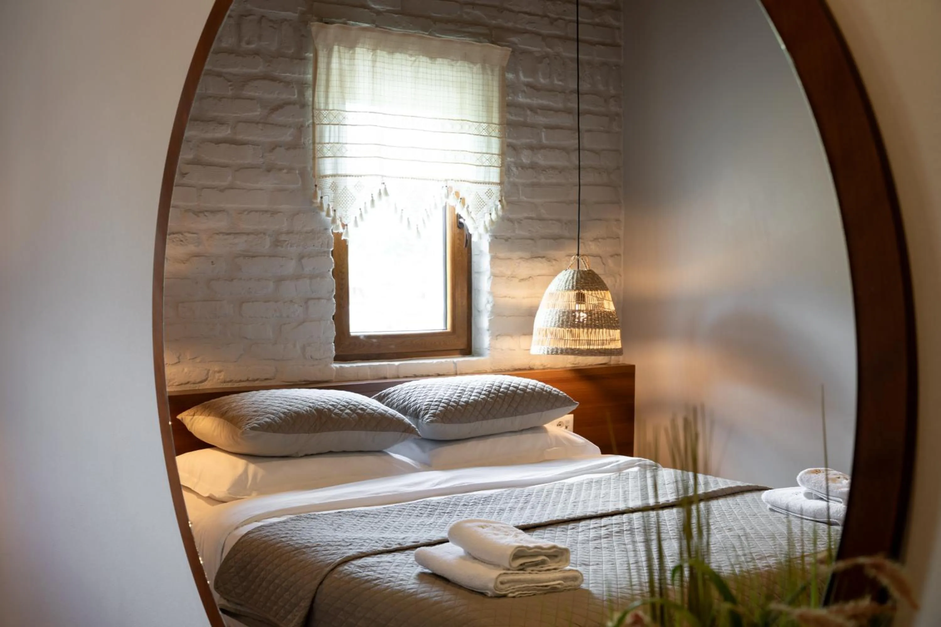 Bed in The Stone Sky Hotel