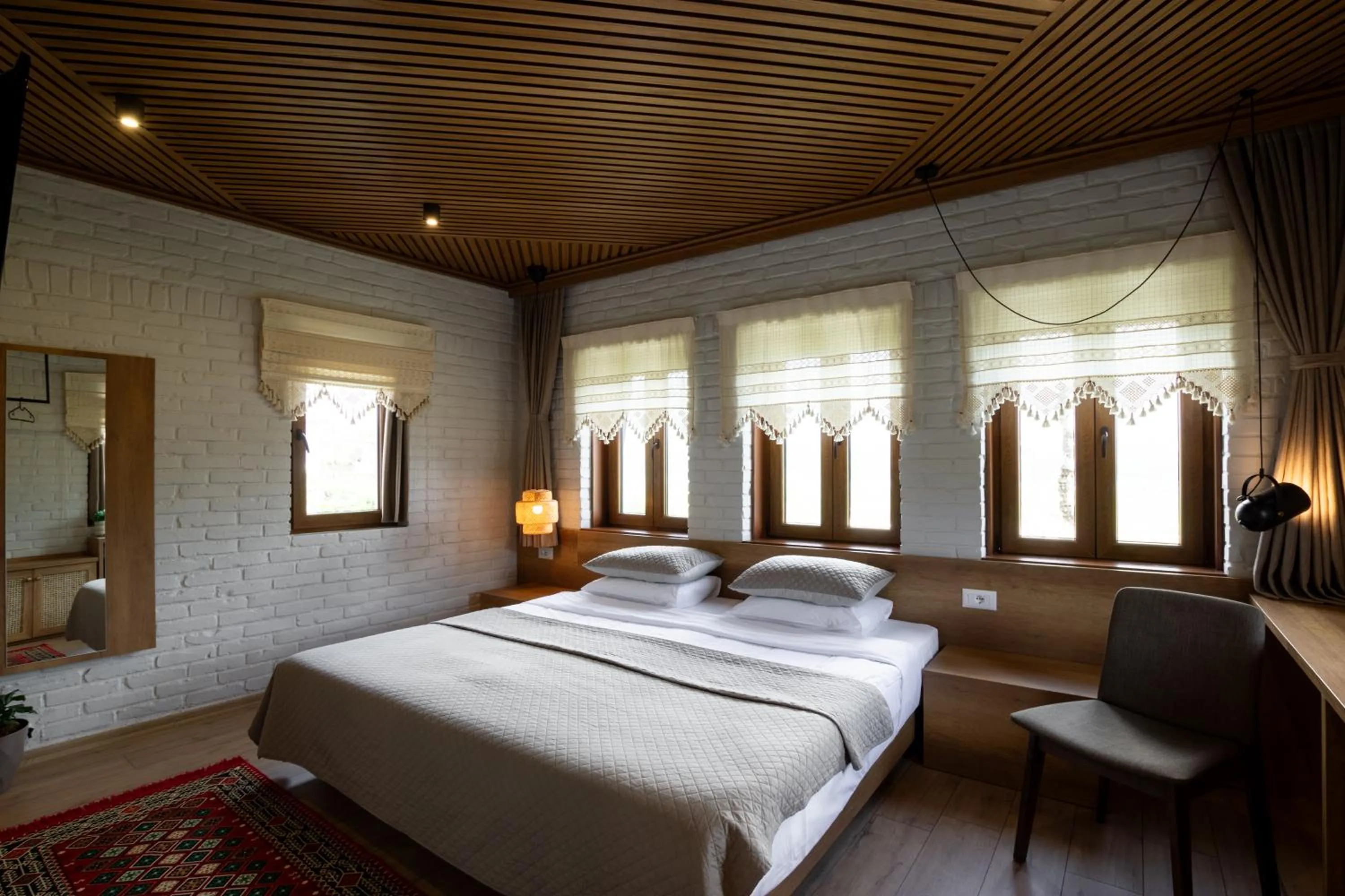 Bed in The Stone Sky Hotel