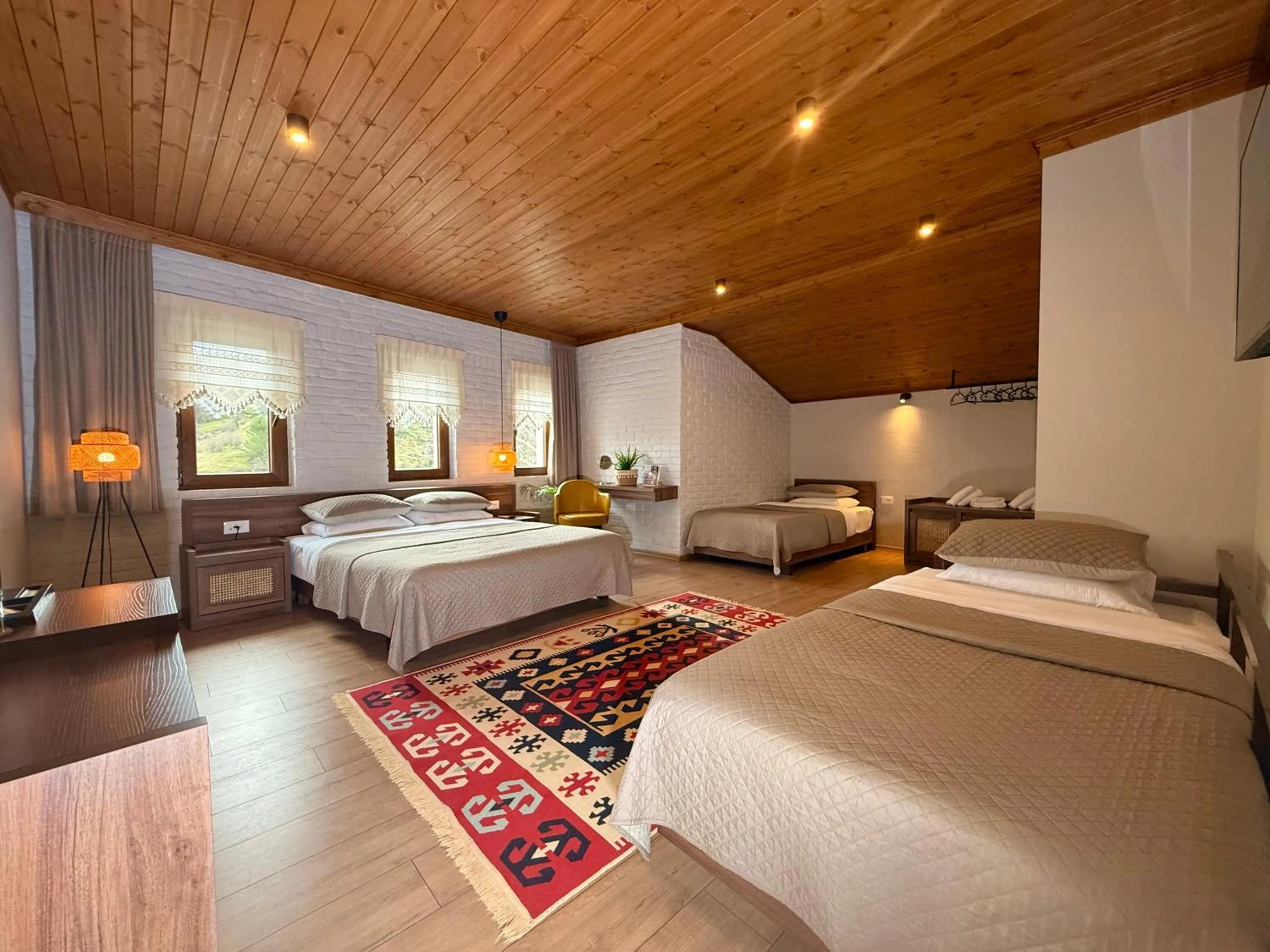 Bed in The Stone Sky Hotel