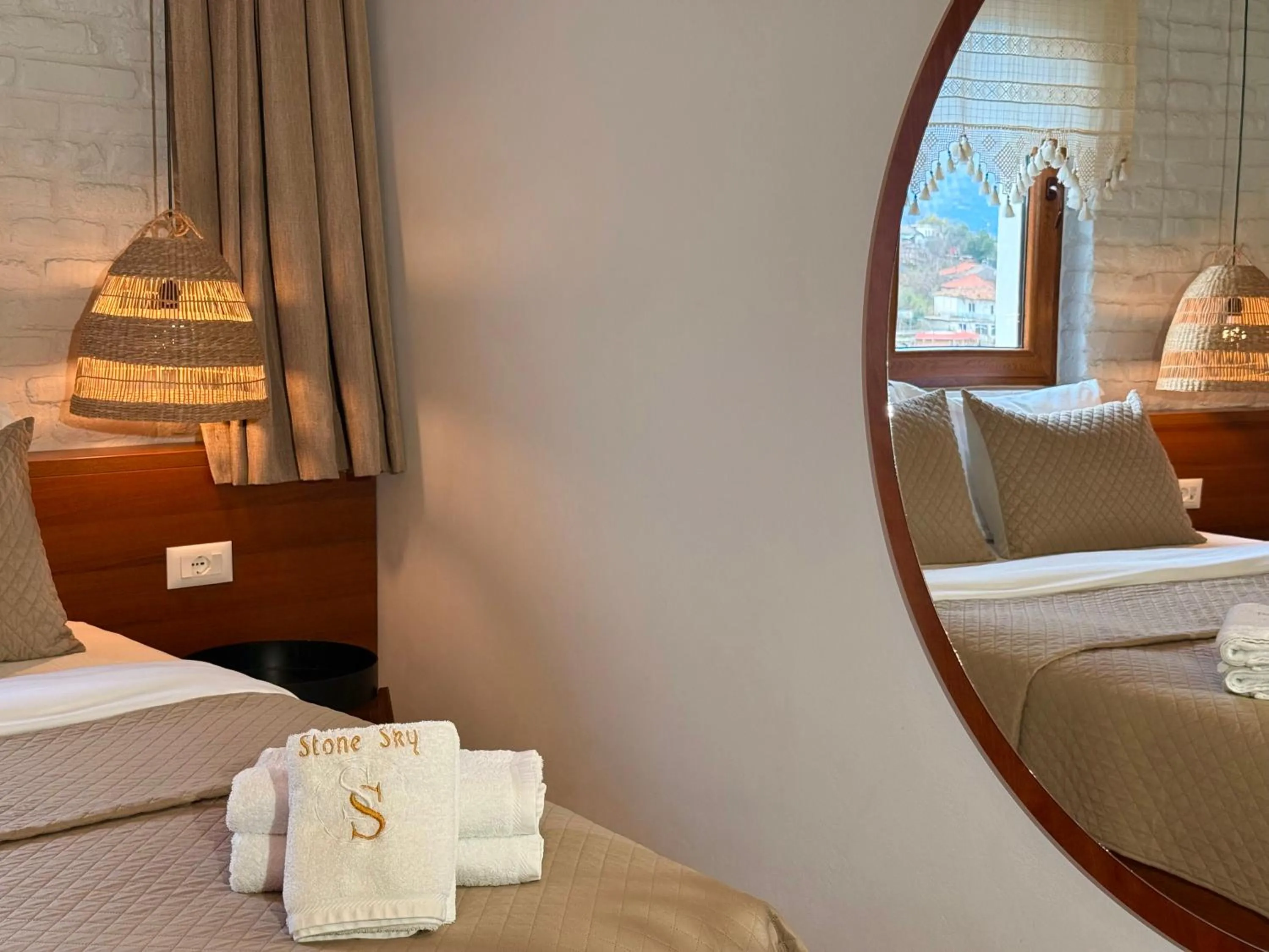 Bed in The Stone Sky Hotel